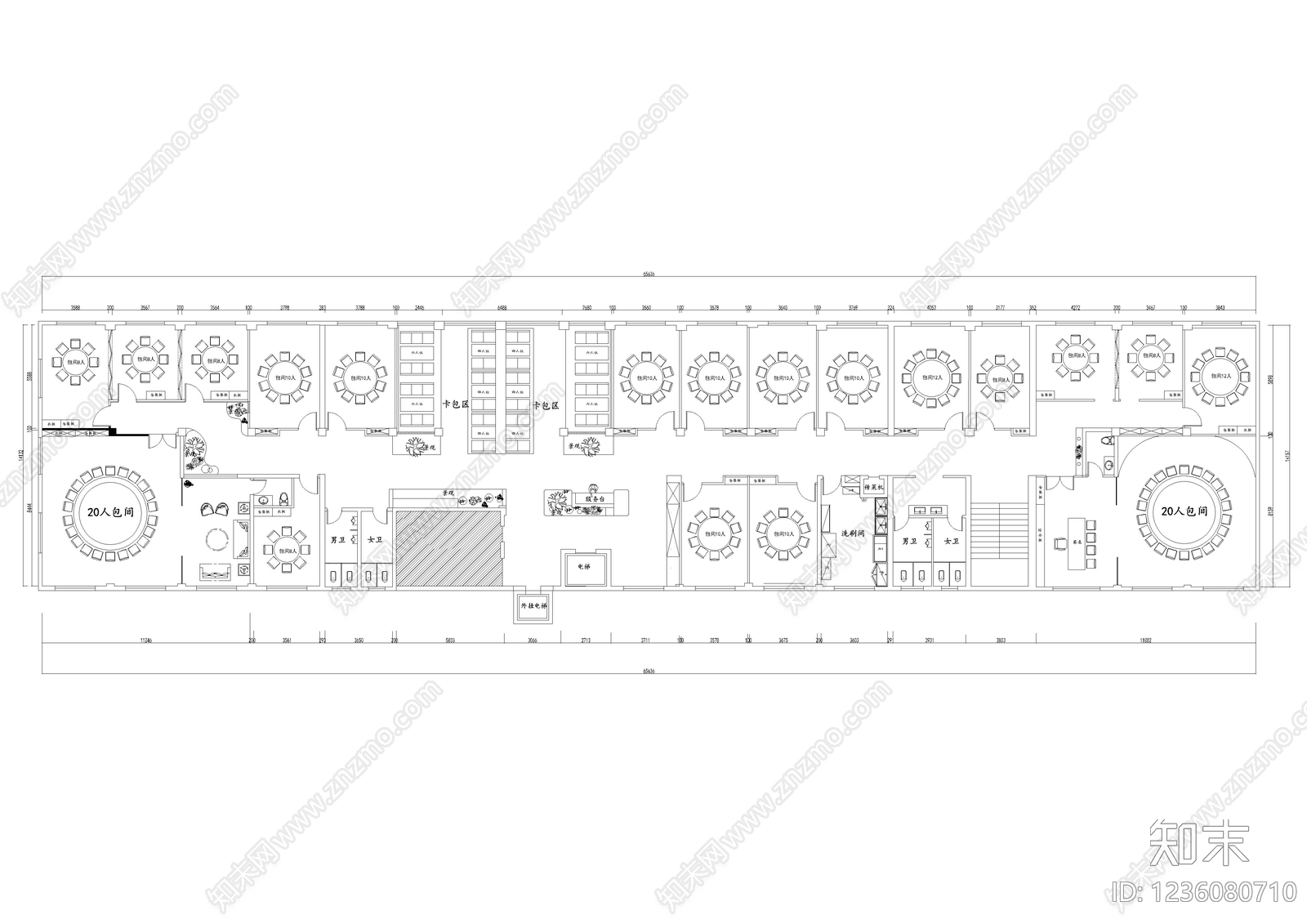 其他商业空间cad施工图下载【ID:1236080710】