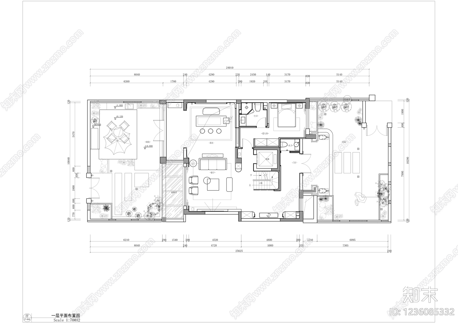 别墅cad施工图下载【ID:1236085332】