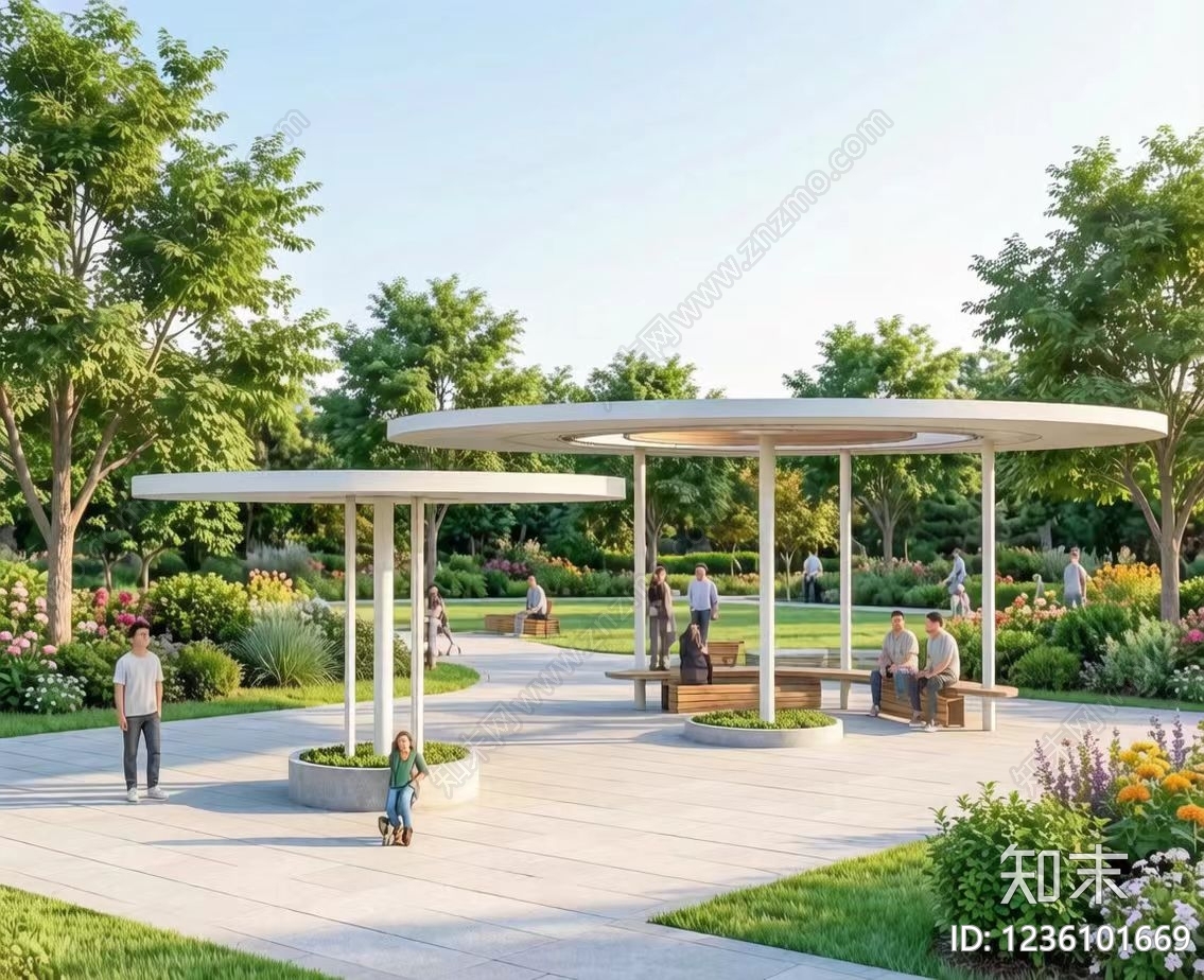 廊架cad施工图下载【ID:1236101669】