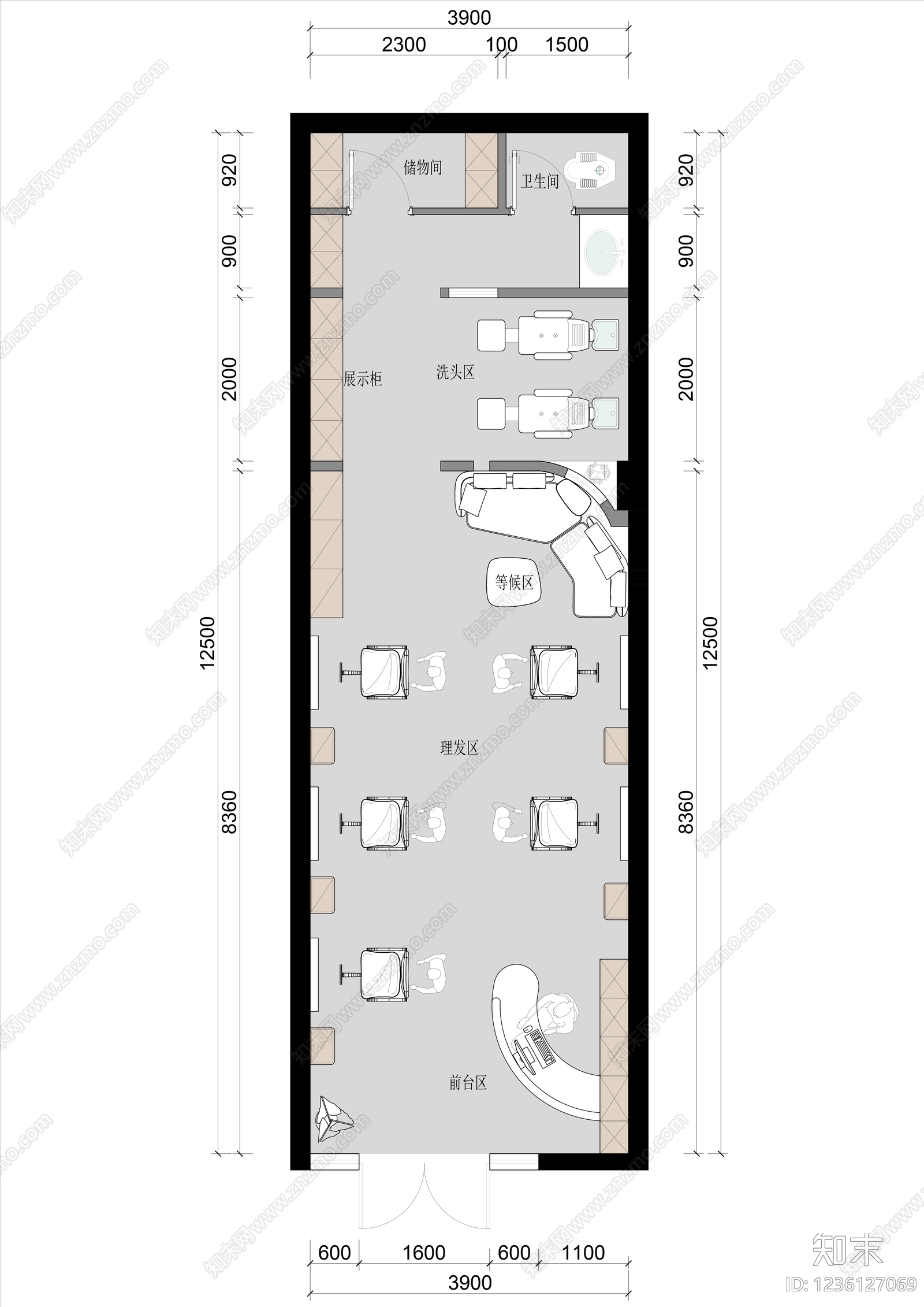 其他商业空间cad施工图下载【ID:1236127069】