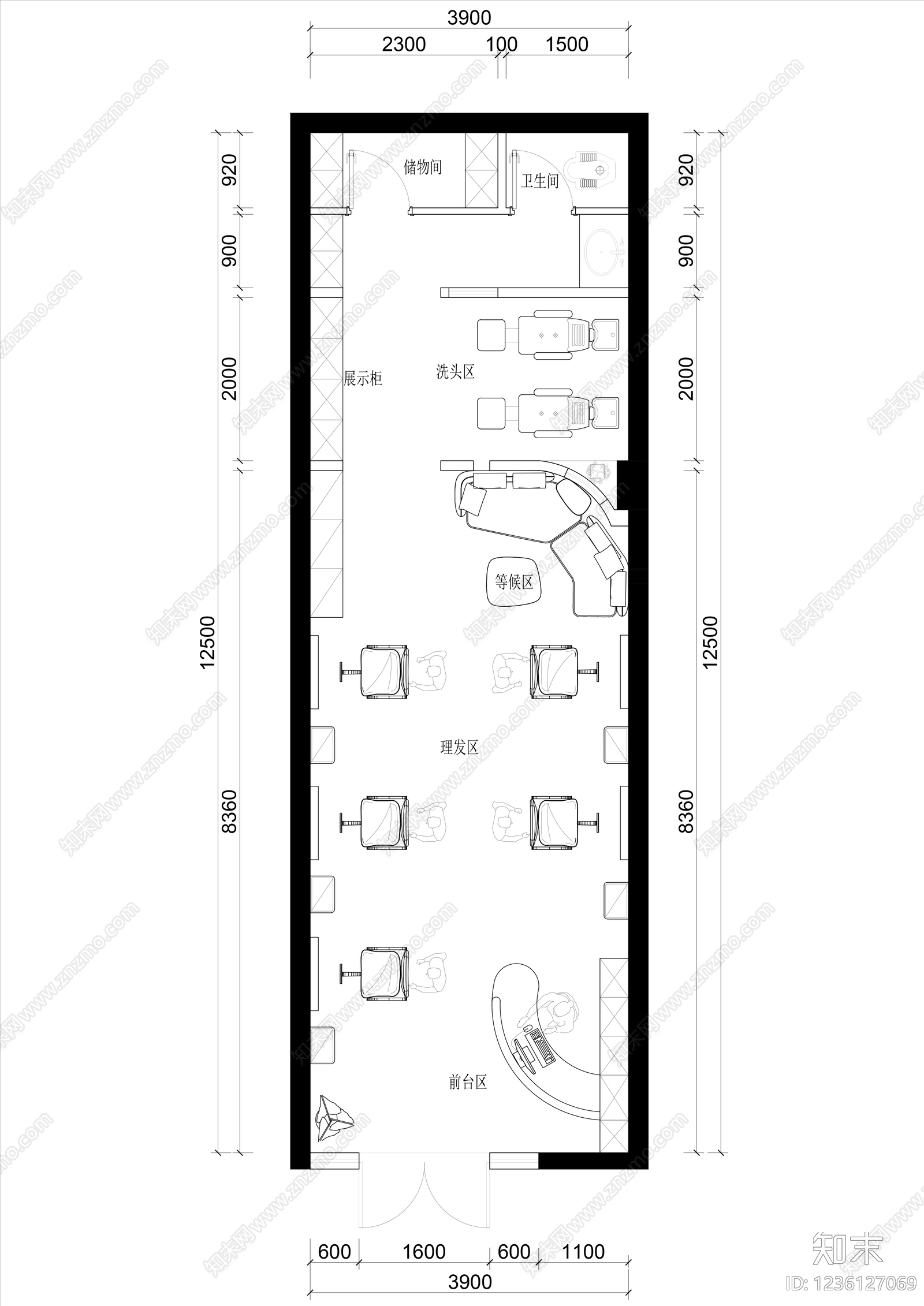 其他商业空间cad施工图下载【ID:1236127069】