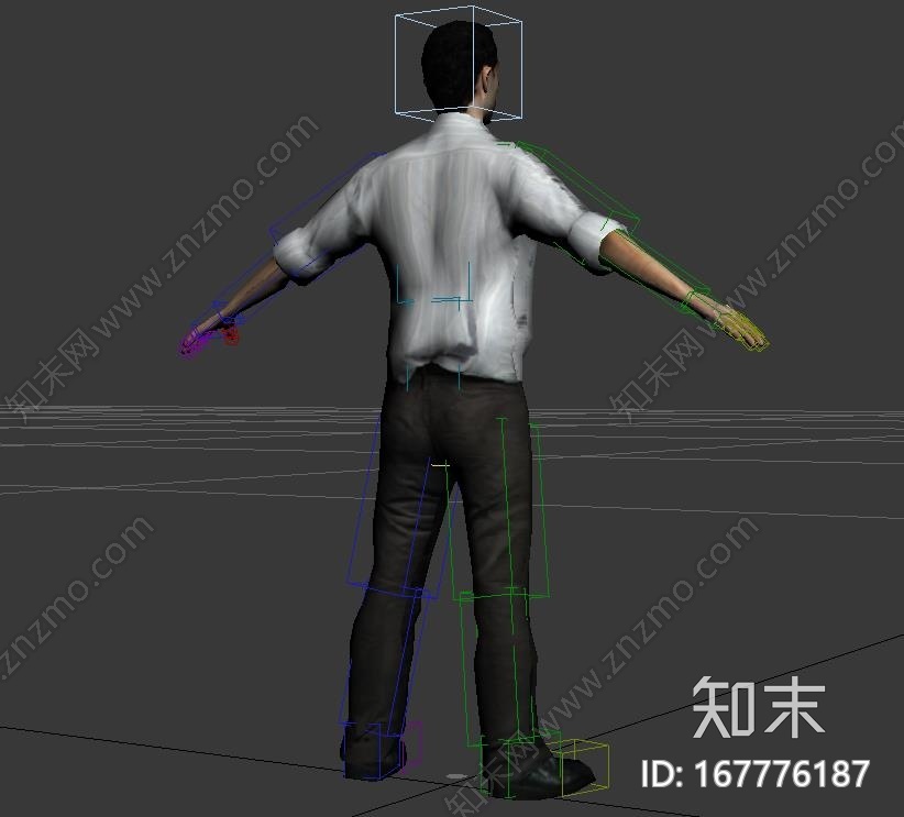 低面数人物模型+骨骼绑定CG模型下载【ID:167776187】