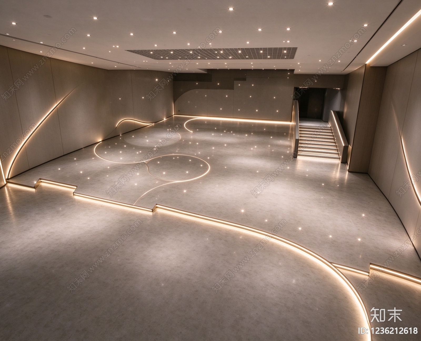 灯具布置图cad施工图下载【ID:1236212618】