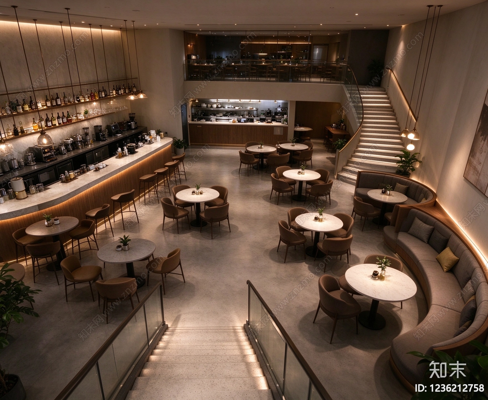 中餐厅cad施工图下载【ID:1236212758】