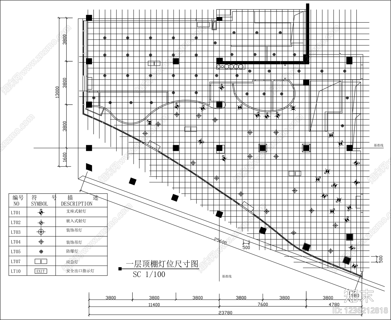 吊顶图cad施工图下载【ID:1236212818】