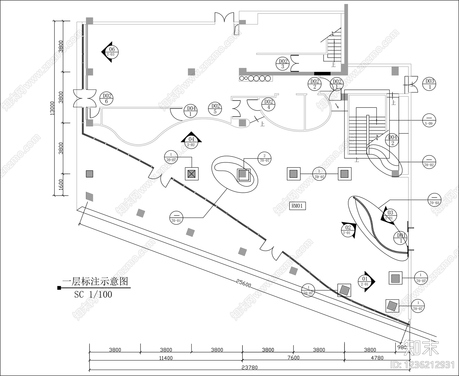 其他平面图cad施工图下载【ID:1236212931】