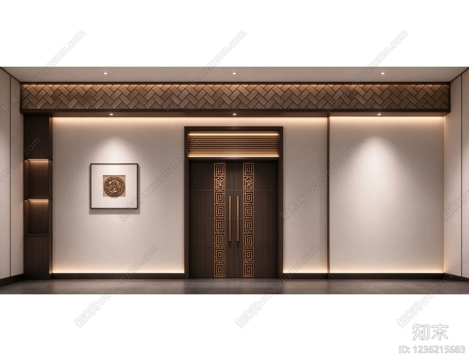 入户门cad施工图下载【ID:1236215683】