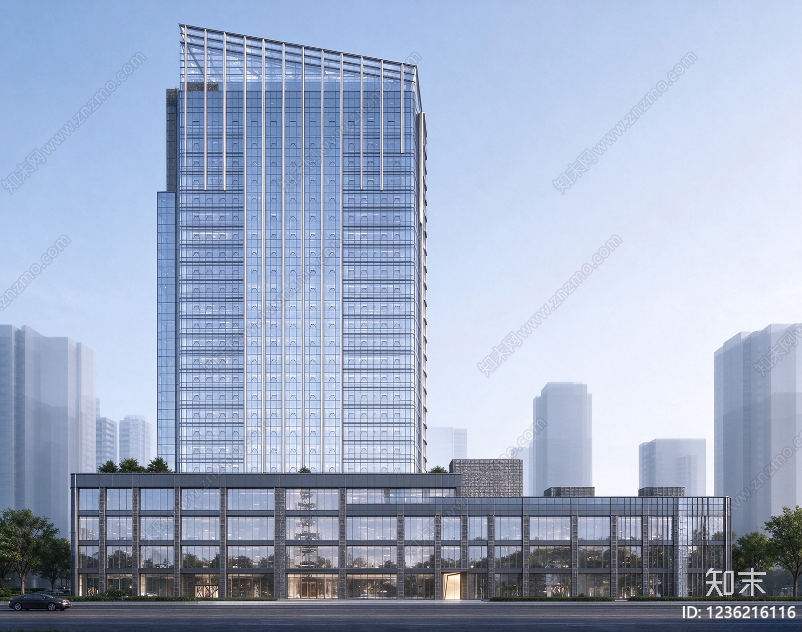 绿色建筑cad施工图下载【ID:1236216116】