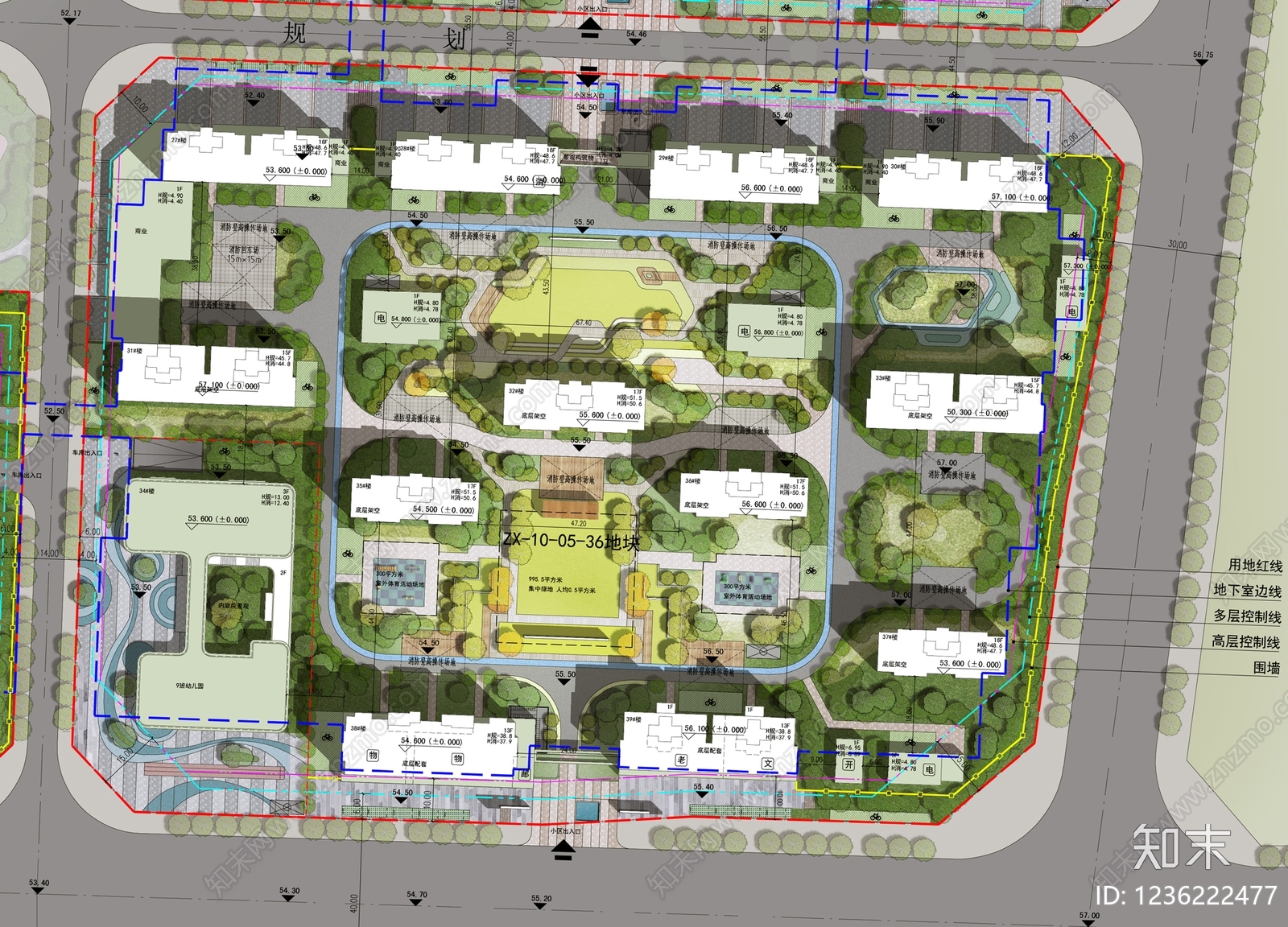 住宅楼建筑cad施工图下载【ID:1236222477】