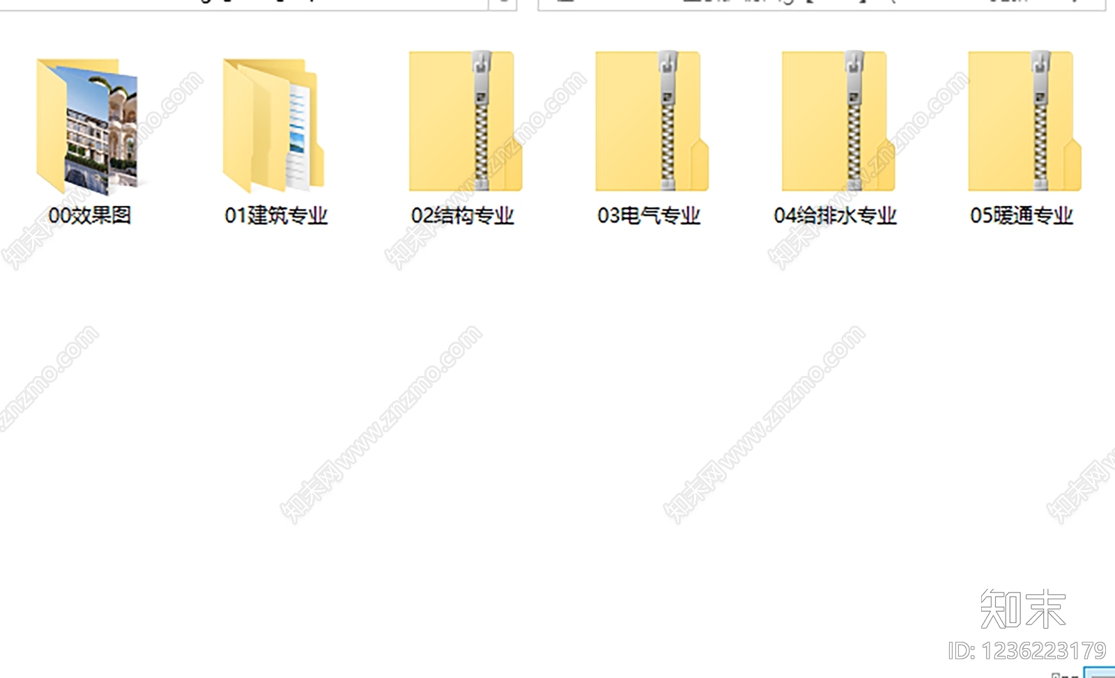别墅建筑cad施工图下载【ID:1236223179】