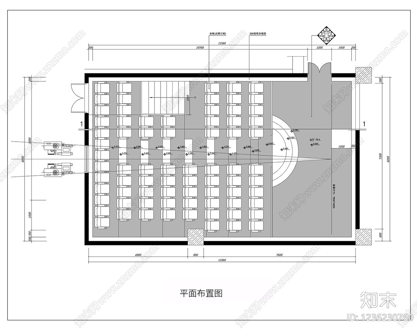 电影院cad施工图下载【ID:1236230760】