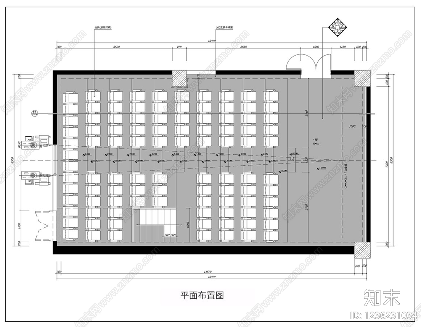 电影院cad施工图下载【ID:1236231034】