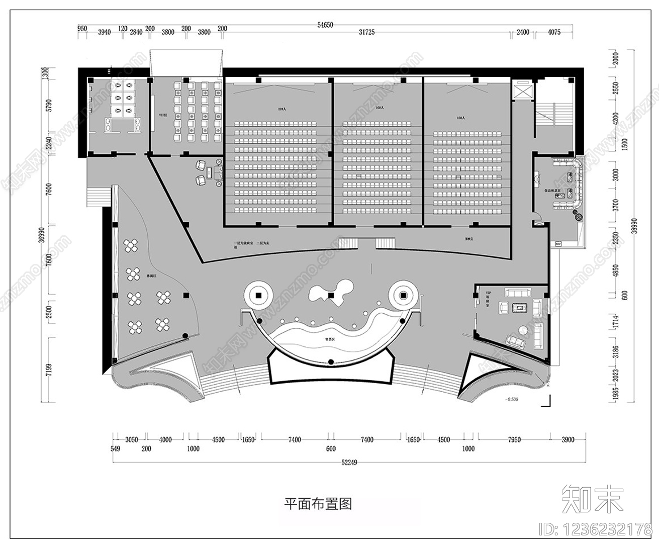 电影院cad施工图下载【ID:1236232178】