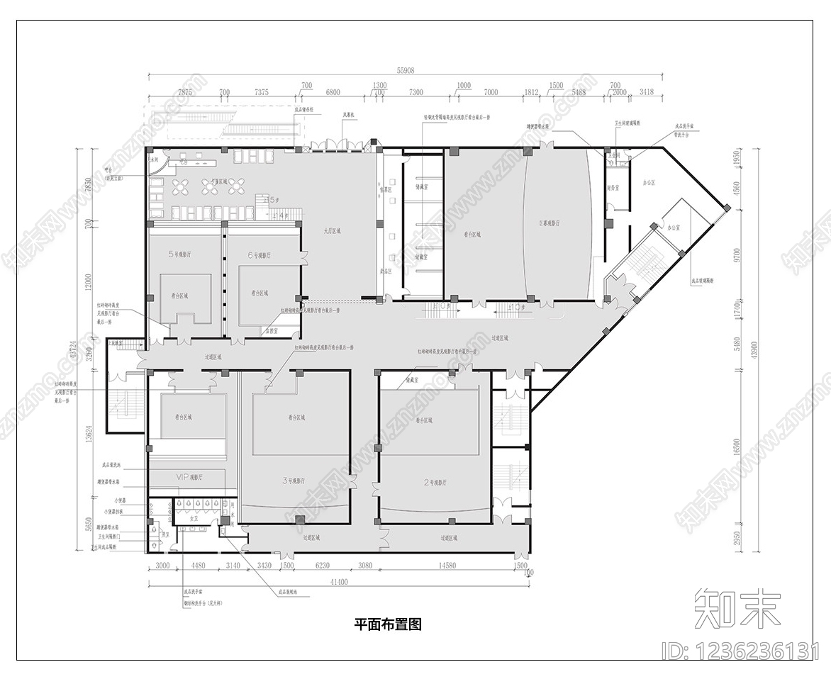 电影院cad施工图下载【ID:1236236131】