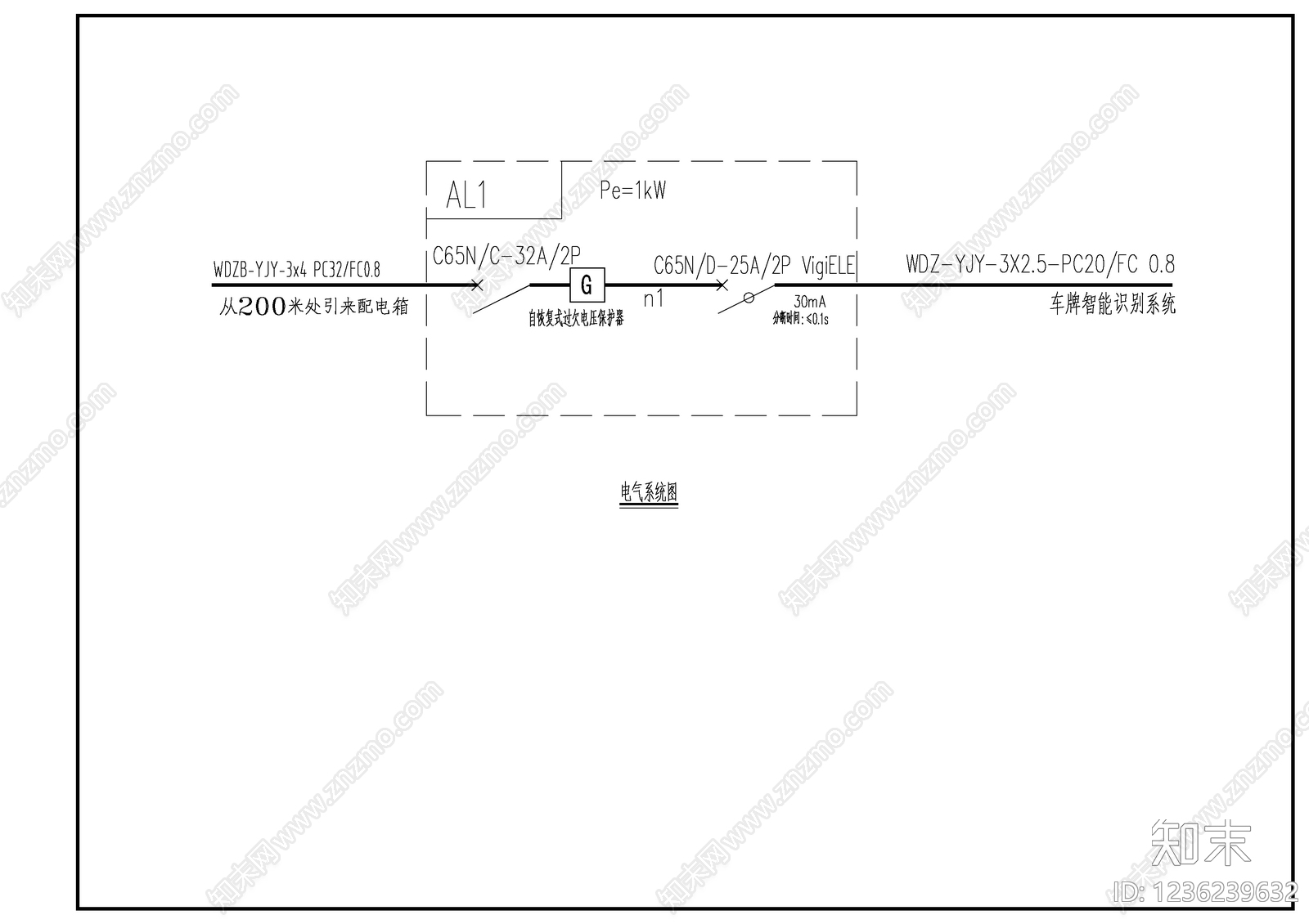 小区车行出入口cad施工图下载【ID:1236239632】