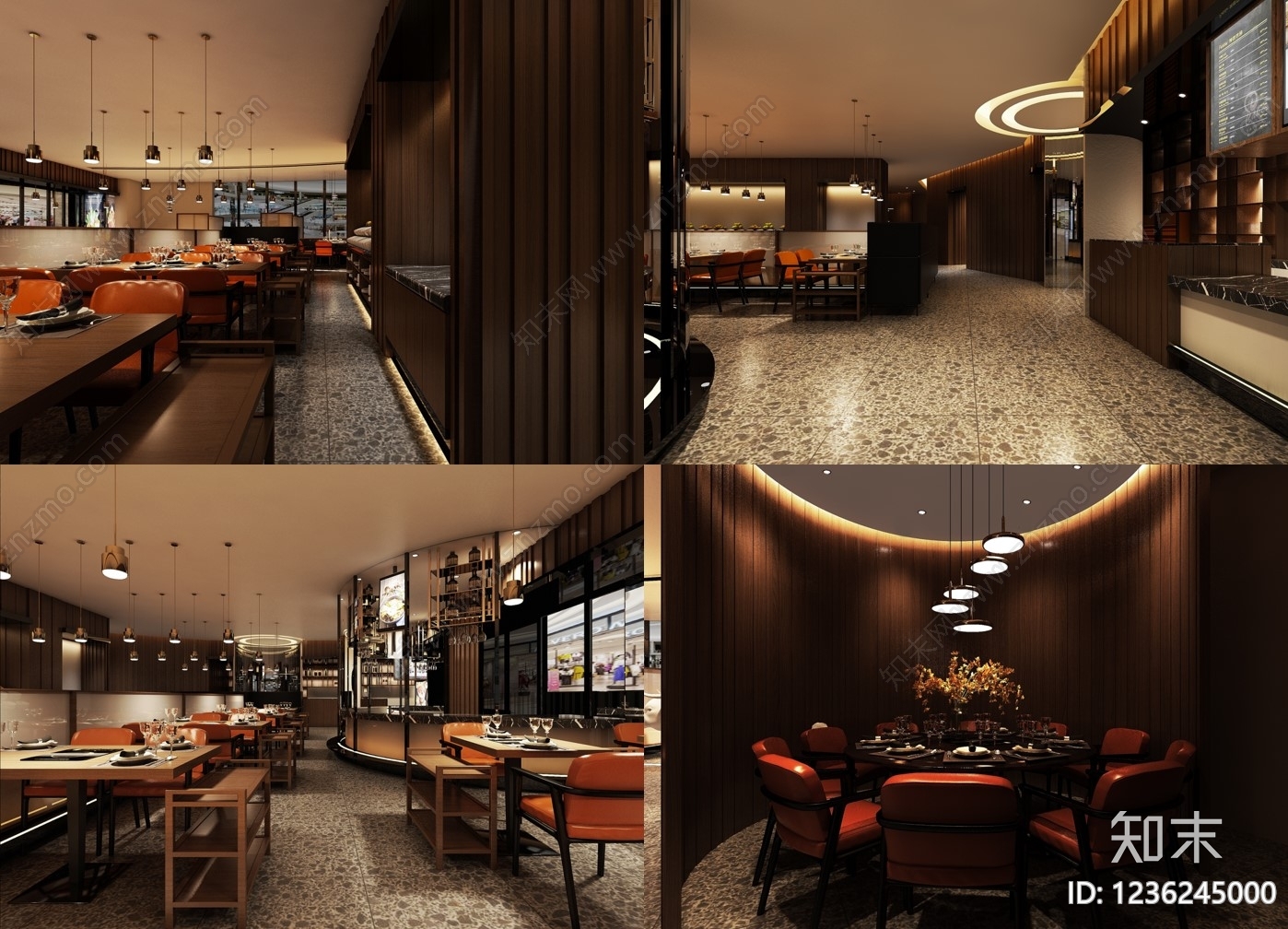 火锅店cad施工图下载【ID:1236245000】