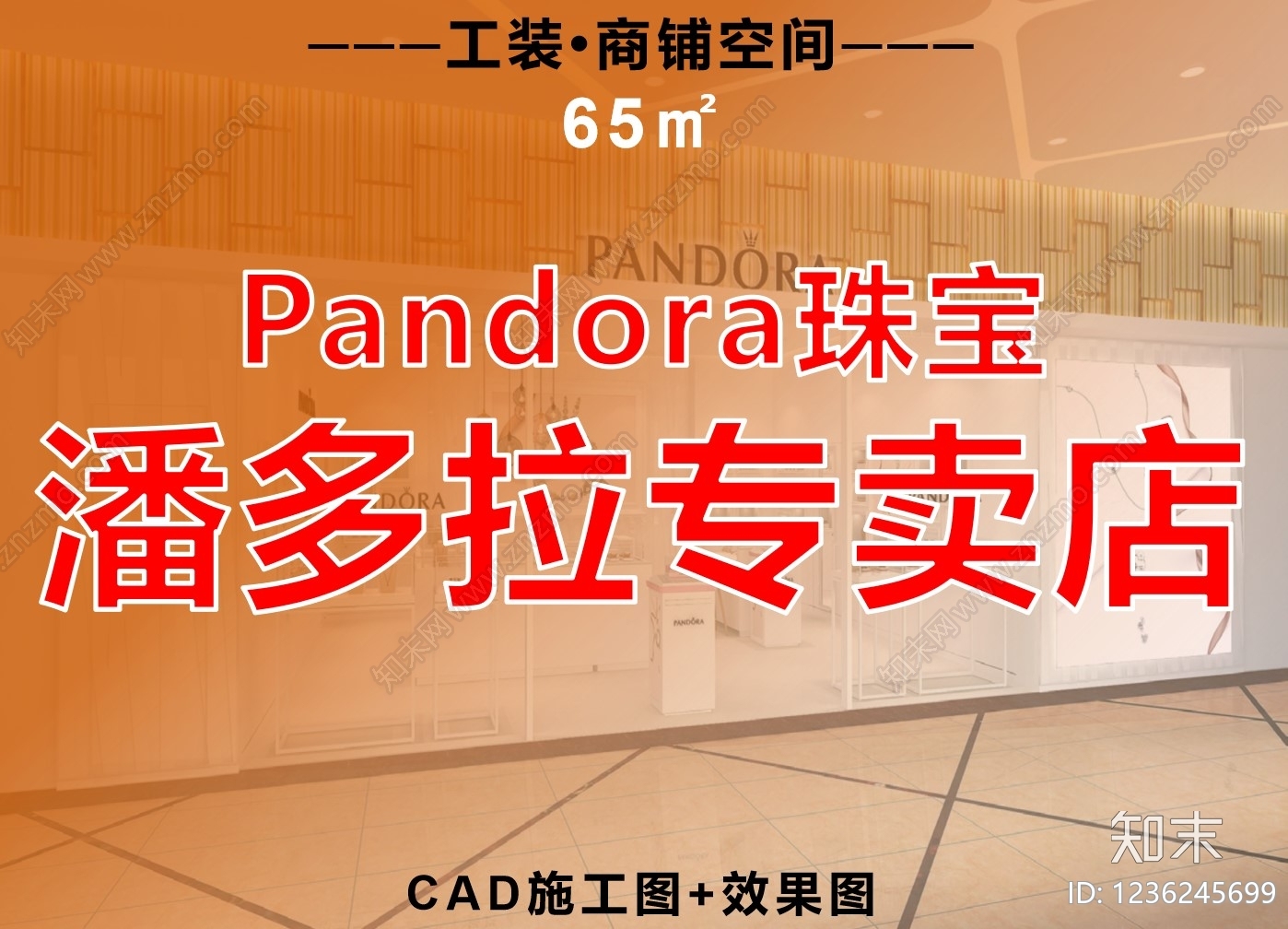 珠宝店cad施工图下载【ID:1236245699】