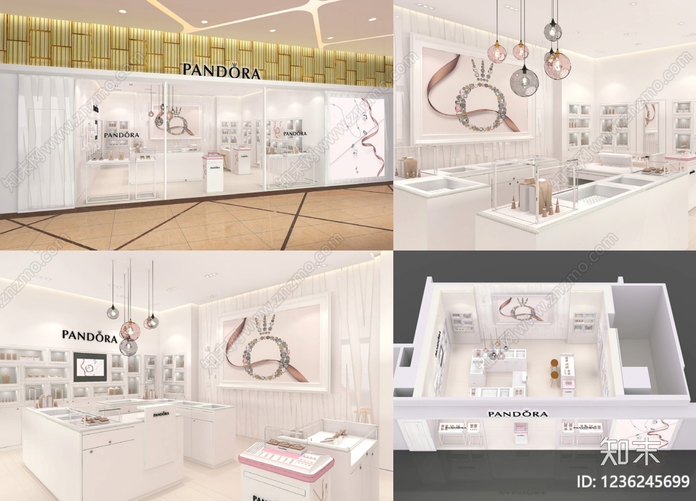 珠宝店cad施工图下载【ID:1236245699】