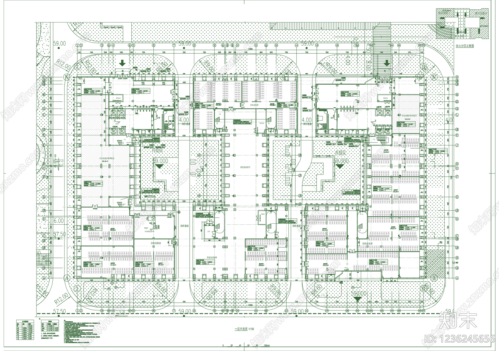 学校建筑cad施工图下载【ID:1236245656】