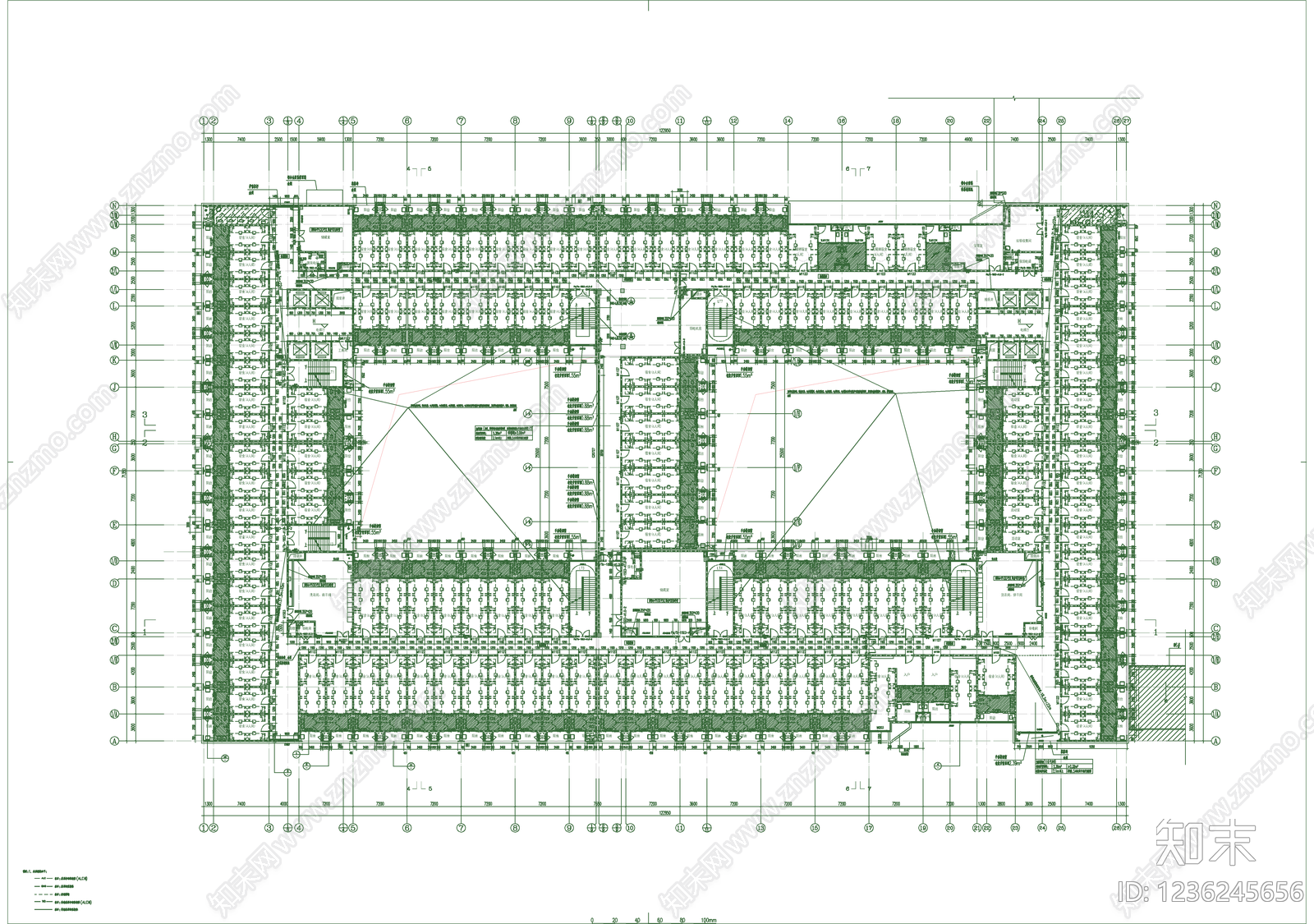 学校建筑cad施工图下载【ID:1236245656】