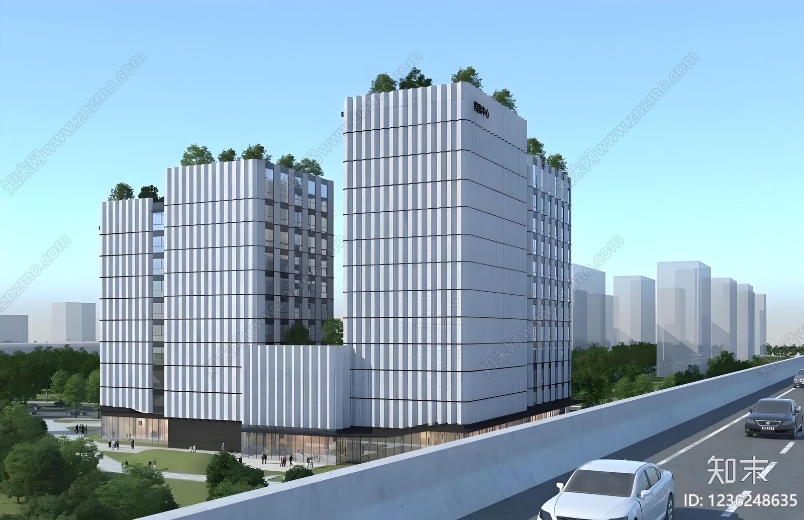 办公楼建筑cad施工图下载【ID:1236248635】