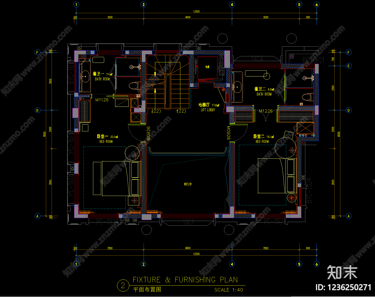 平面布置图cad施工图下载【ID:1236250271】