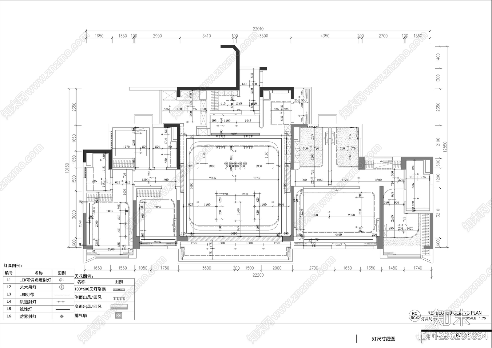 低层住宅cad施工图下载【ID:1236286894】