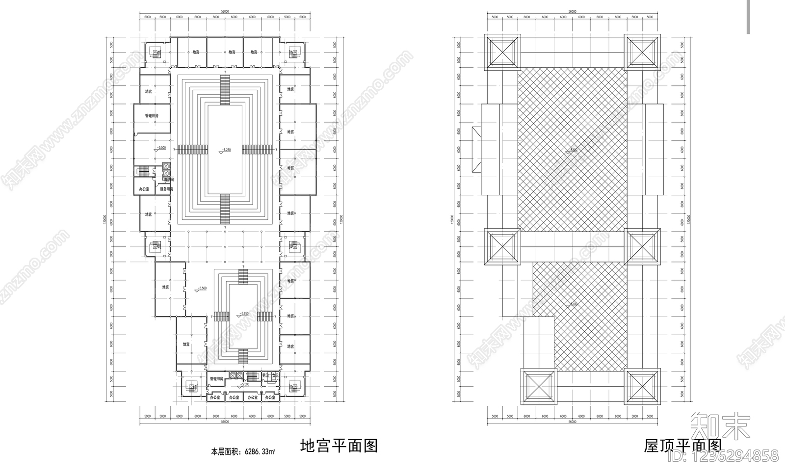 体育馆建筑cad施工图下载【ID:1236294858】