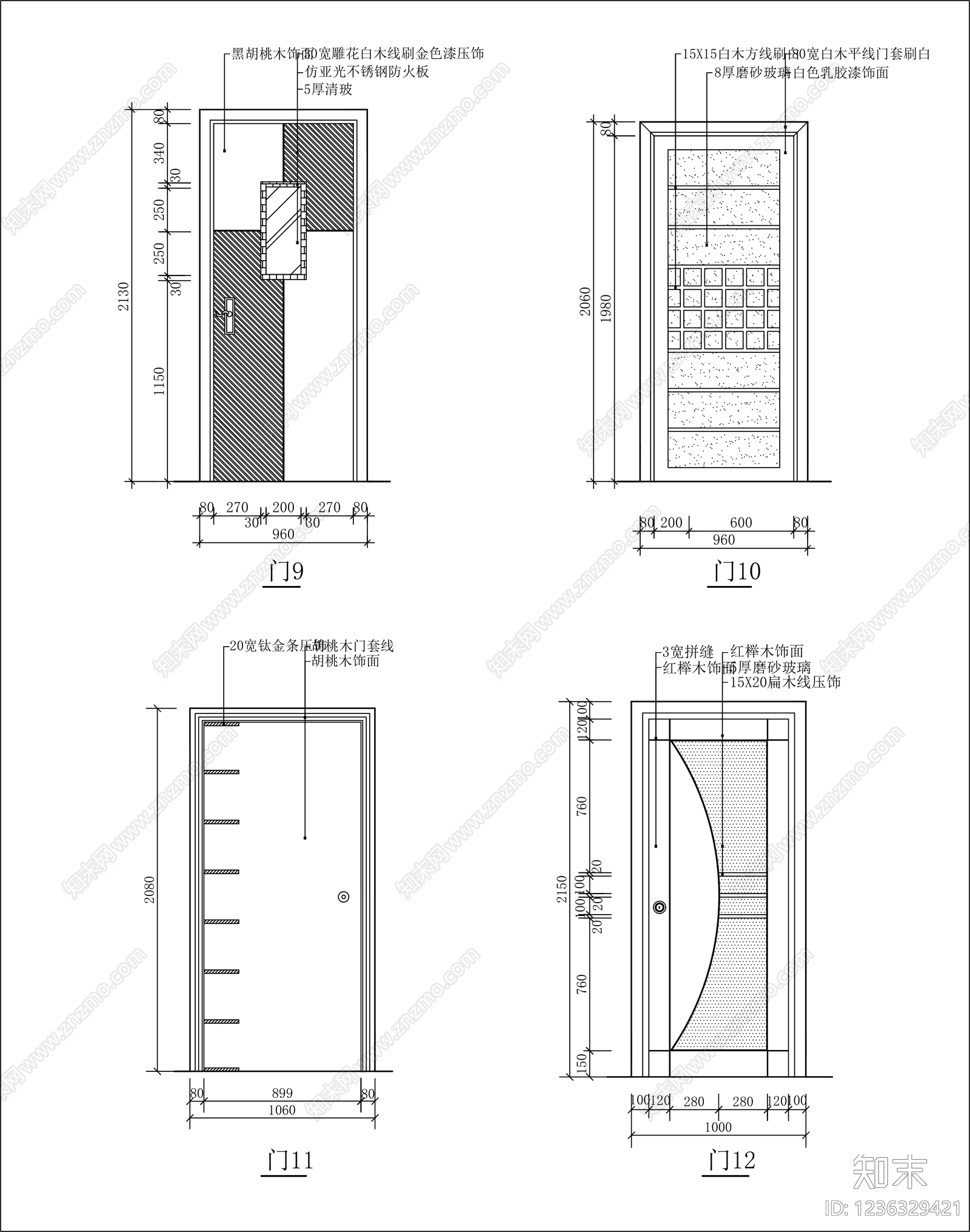 门cad施工图下载【ID:1236329421】