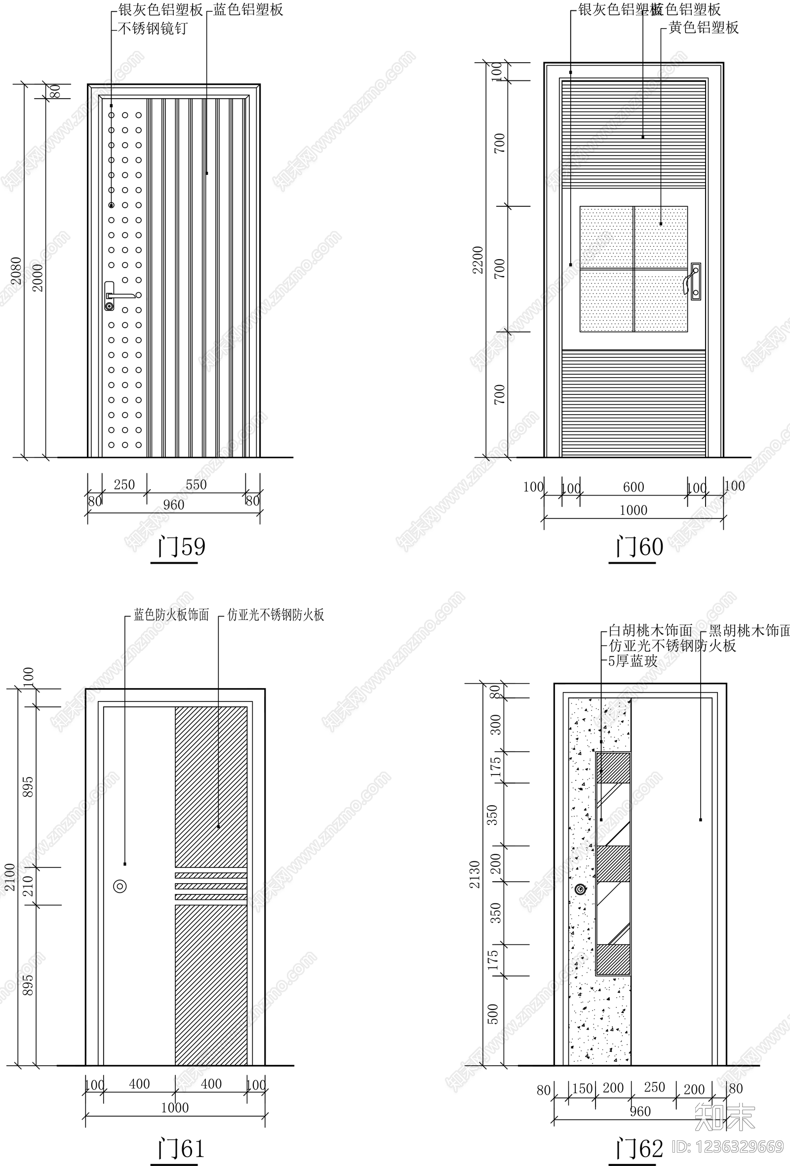 门cad施工图下载【ID:1236329669】