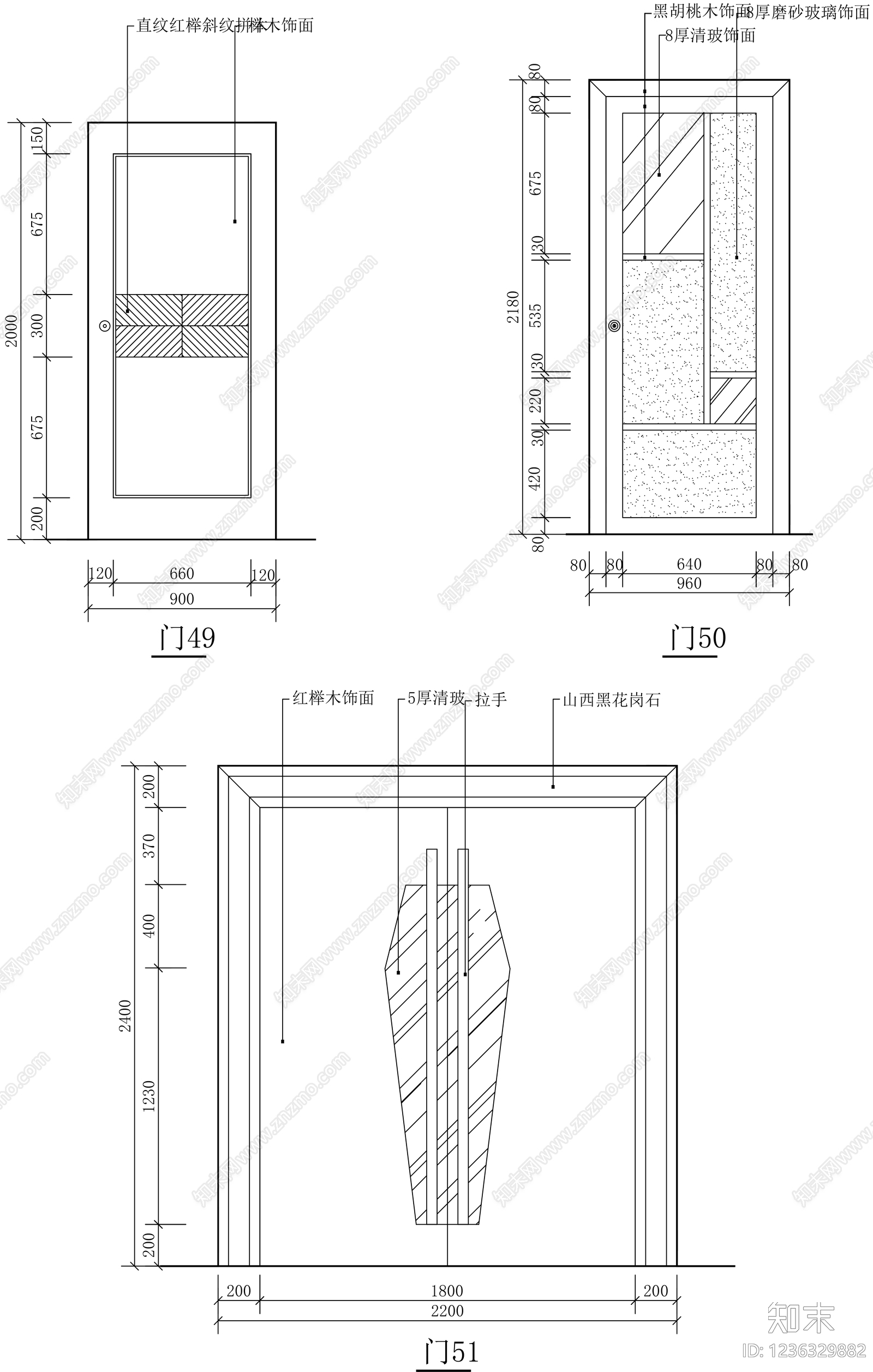 门cad施工图下载【ID:1236329882】