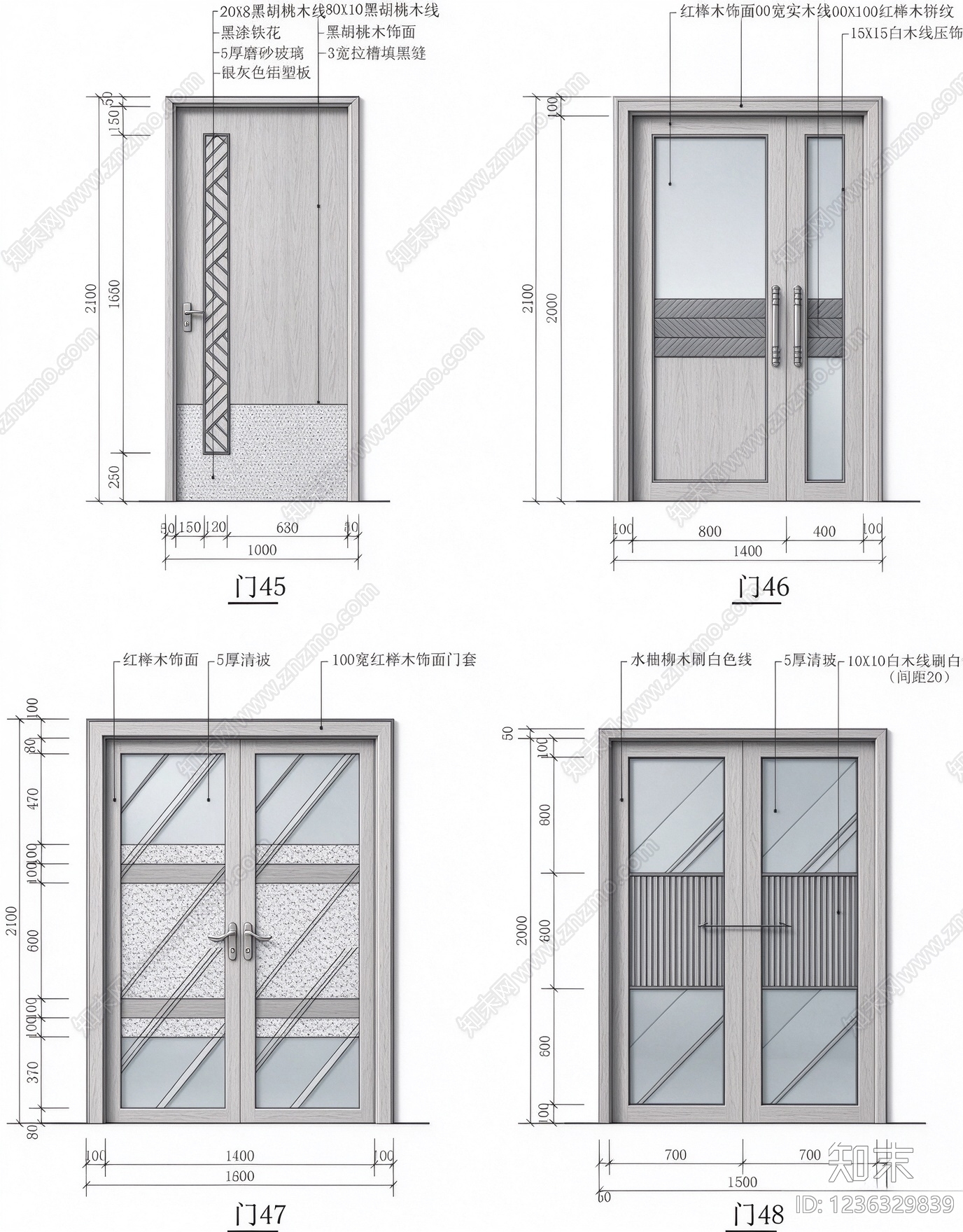 门cad施工图下载【ID:1236329839】
