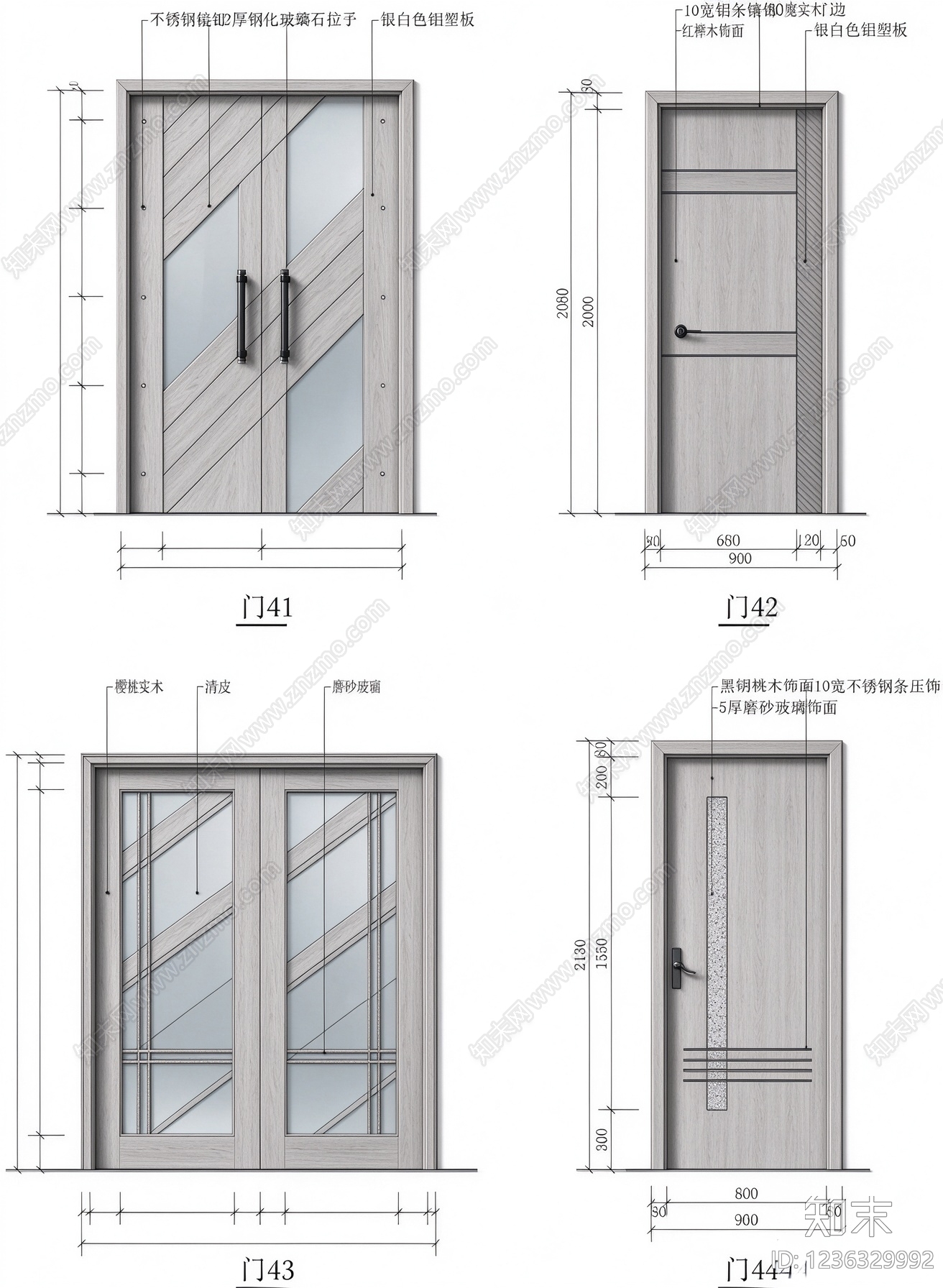 门cad施工图下载【ID:1236329992】