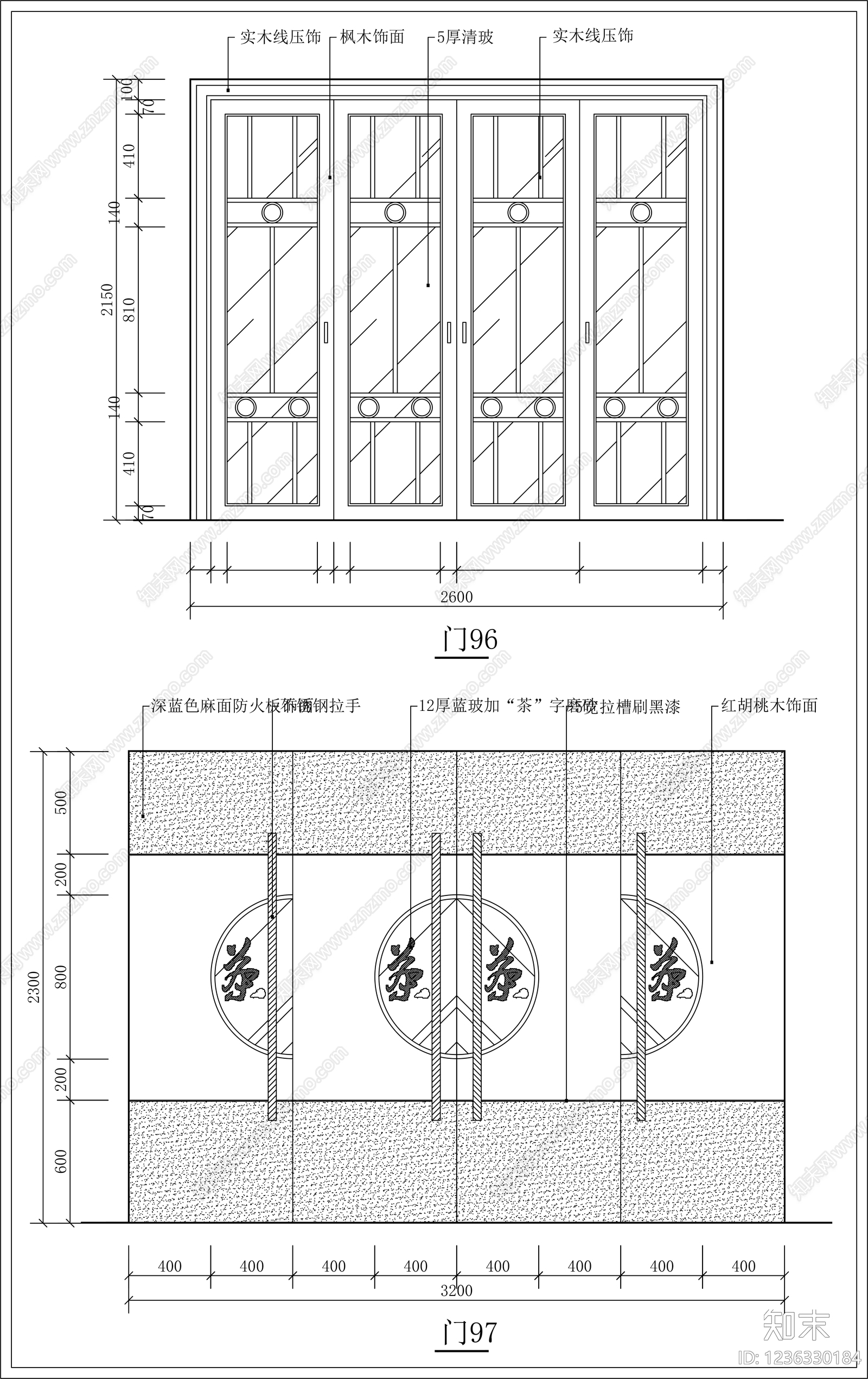 门cad施工图下载【ID:1236330184】