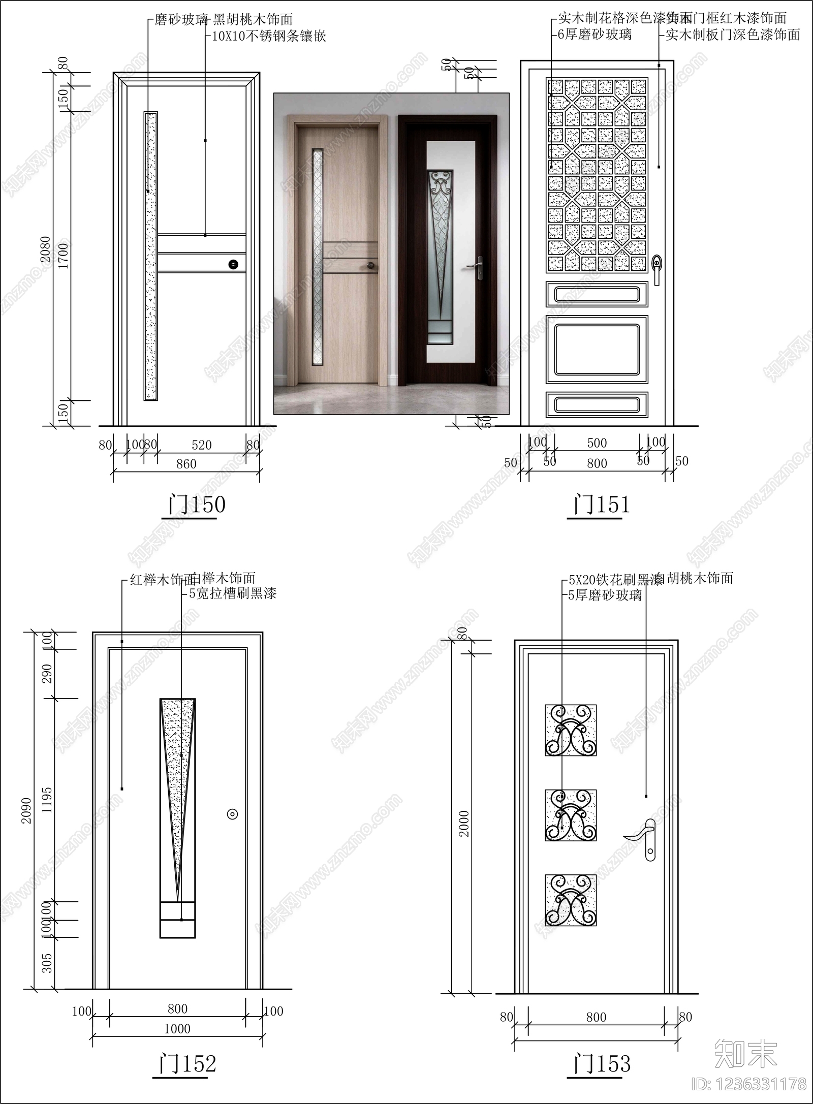 门cad施工图下载【ID:1236331178】