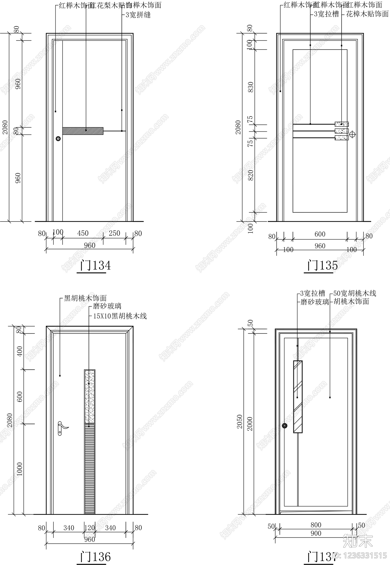 门cad施工图下载【ID:1236331515】