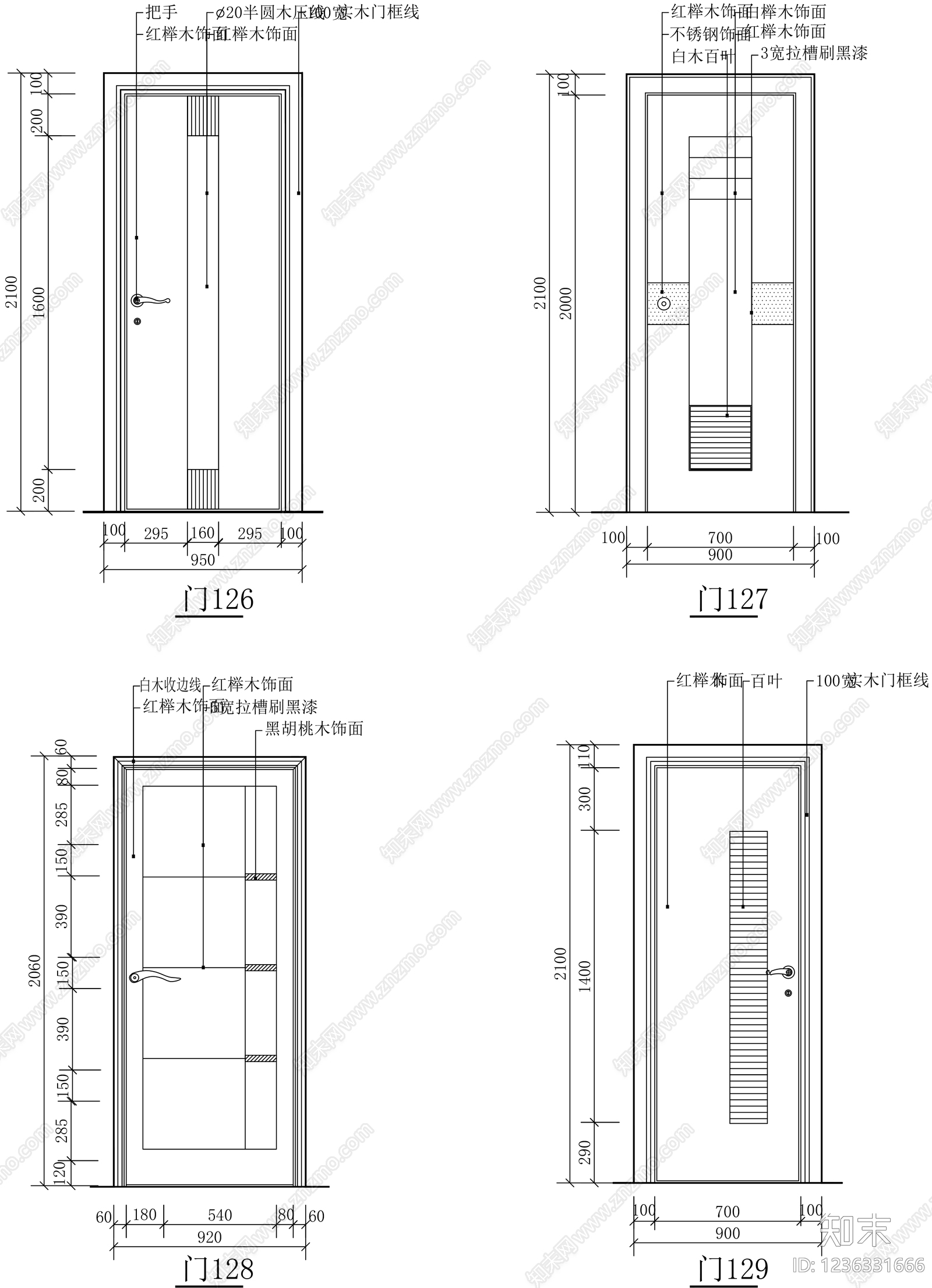 门cad施工图下载【ID:1236331666】