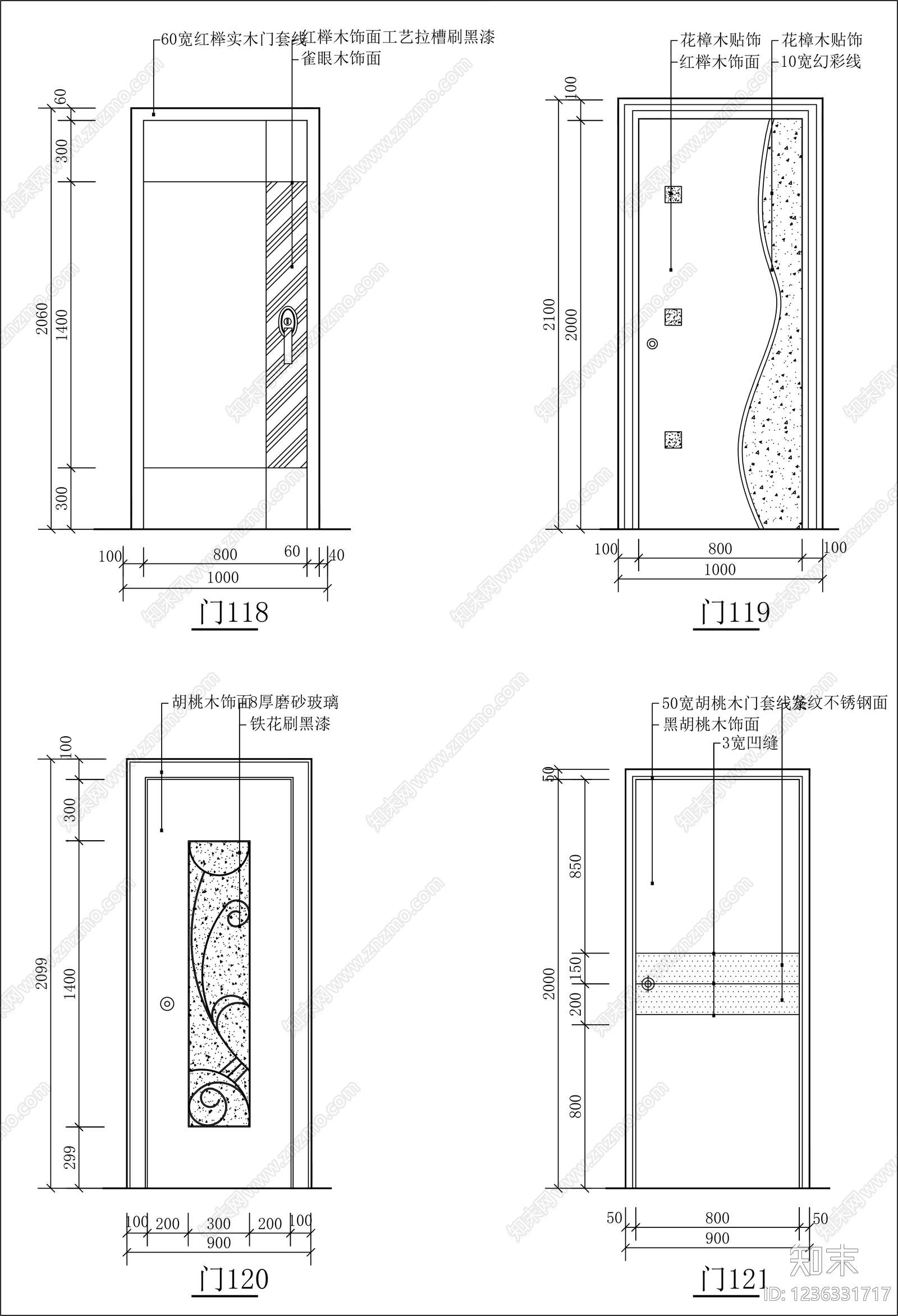 门cad施工图下载【ID:1236331717】