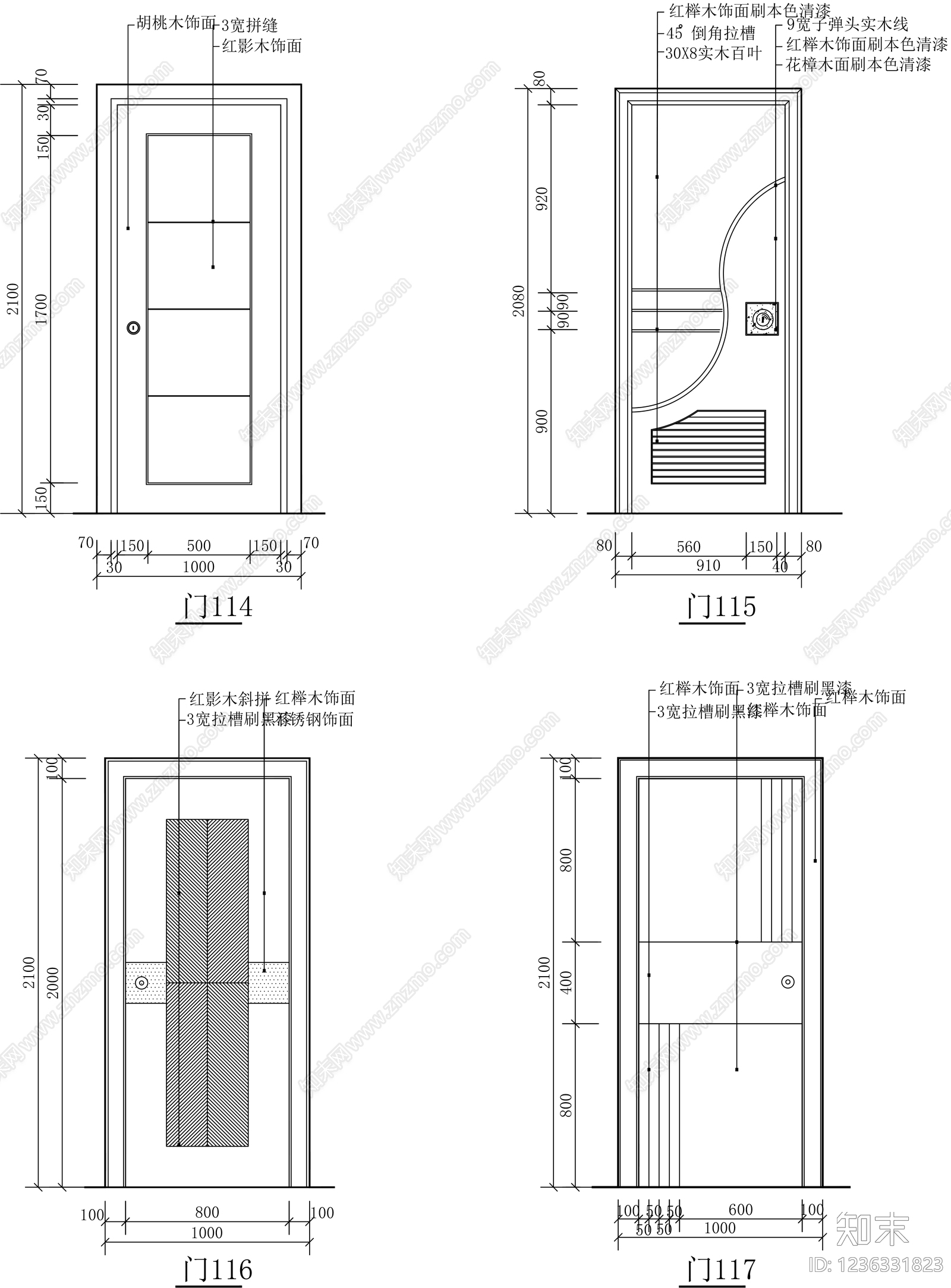 门cad施工图下载【ID:1236331823】