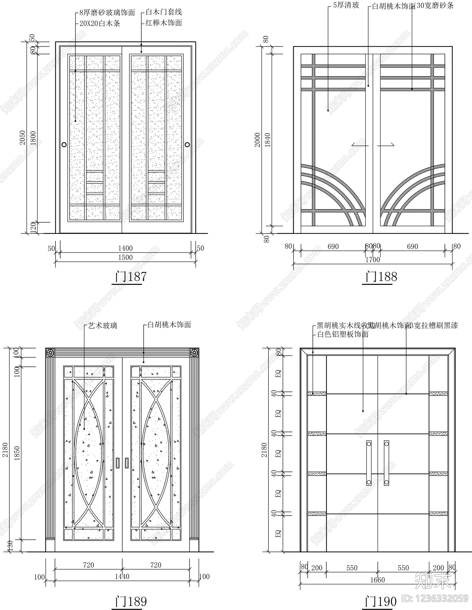 门cad施工图下载【ID:1236332059】