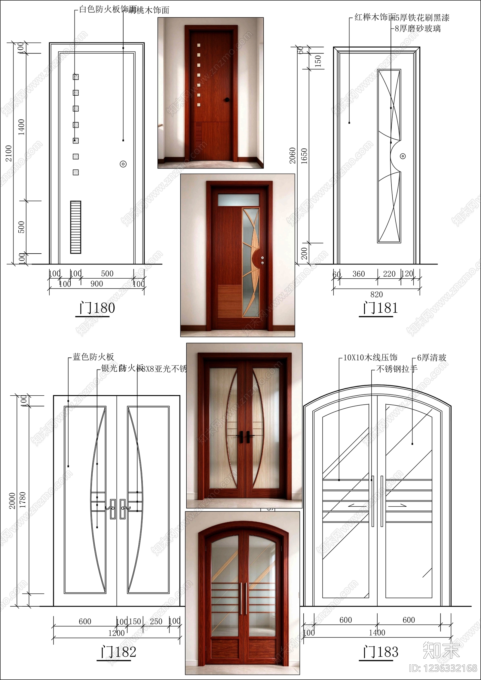 门cad施工图下载【ID:1236332168】