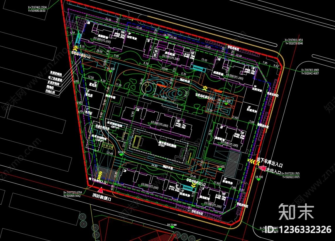 住宅楼建筑cad施工图下载【ID:1236332326】