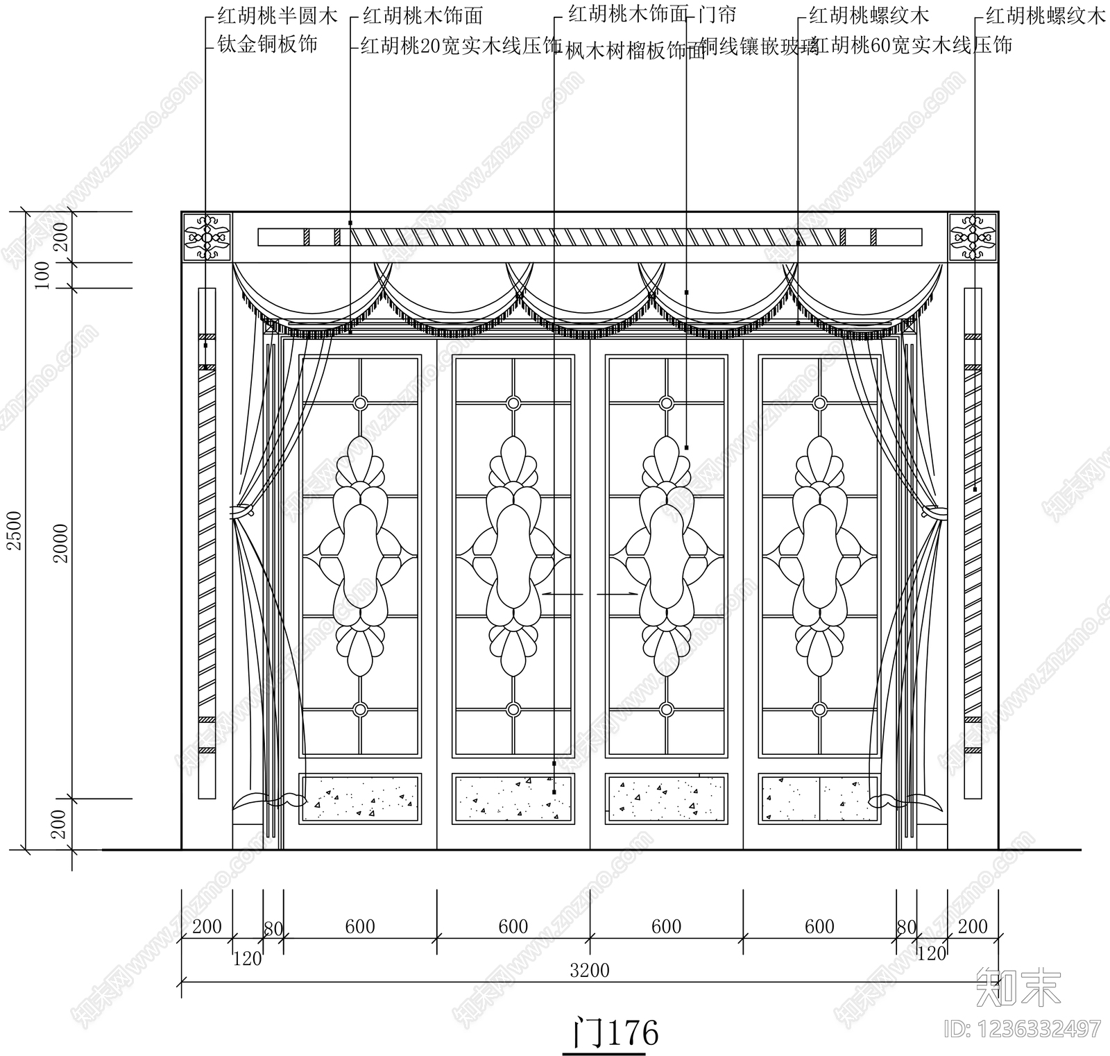 门cad施工图下载【ID:1236332497】