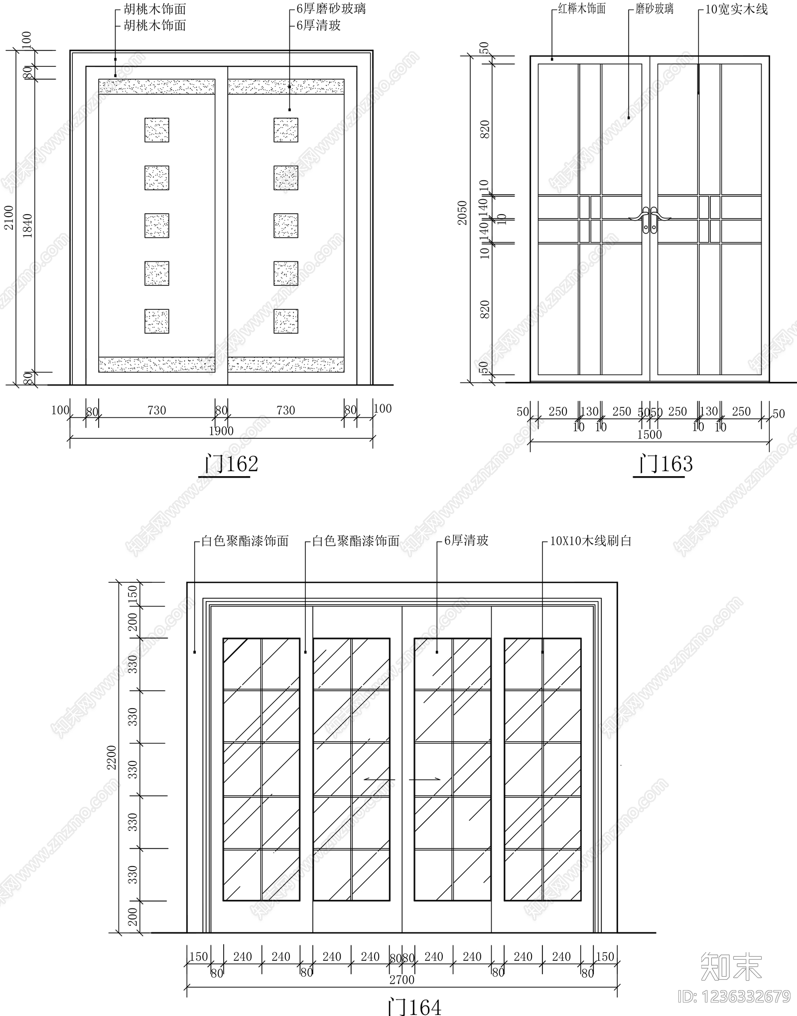 门cad施工图下载【ID:1236332679】