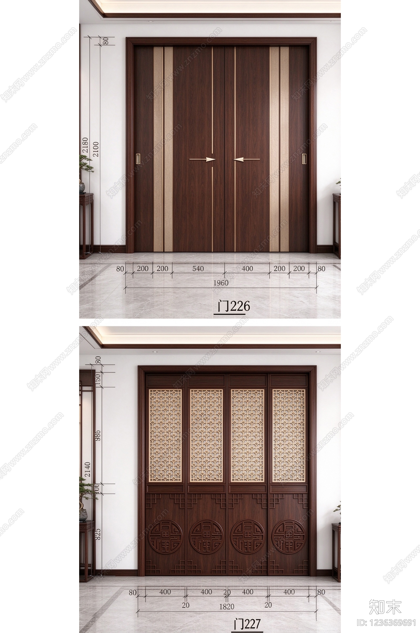 门cad施工图下载【ID:1236369691】