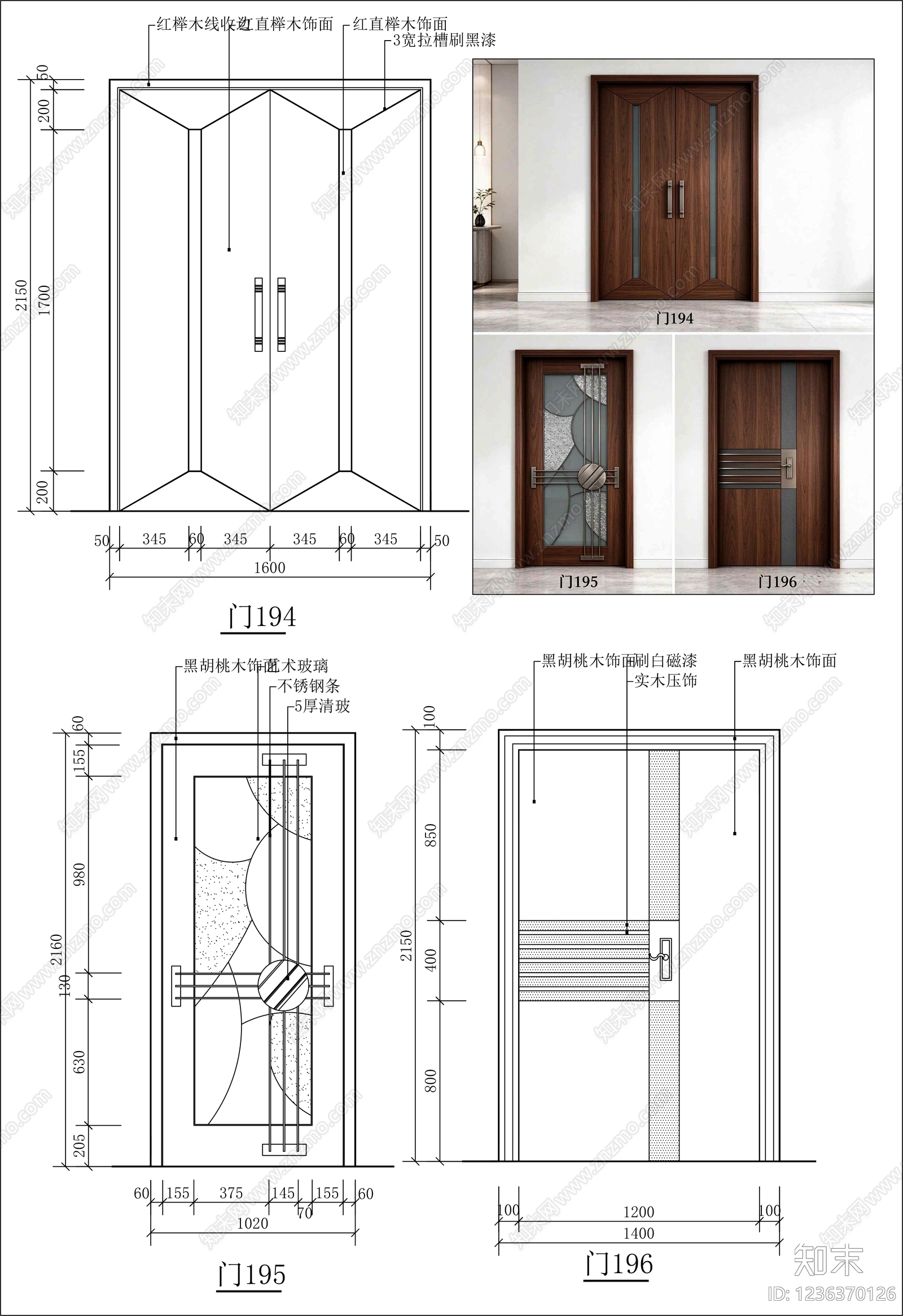 门cad施工图下载【ID:1236370126】