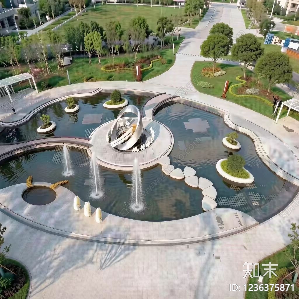 景观节点cad施工图下载【ID:1236375871】