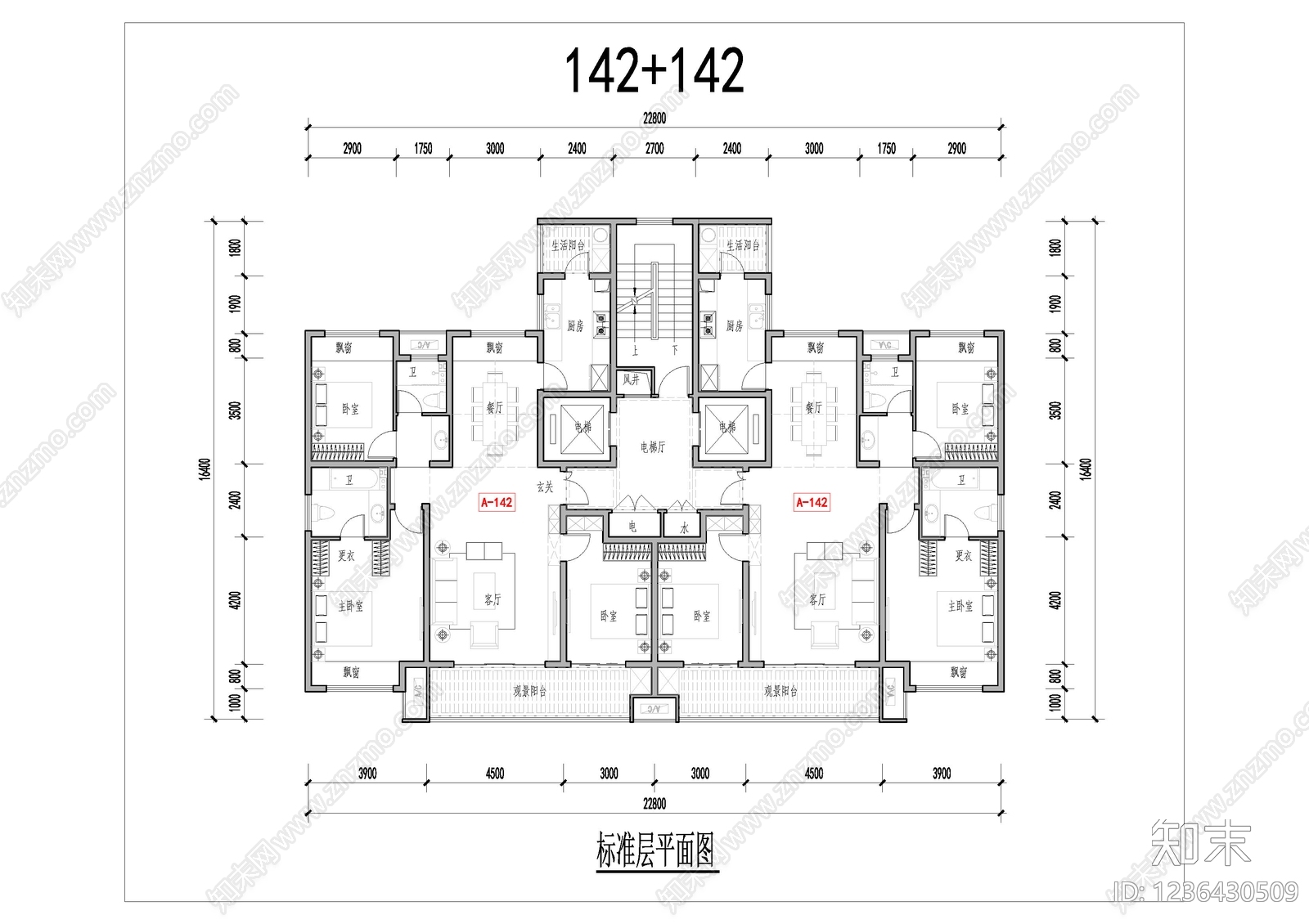 三居cad施工图下载【ID:1236430509】