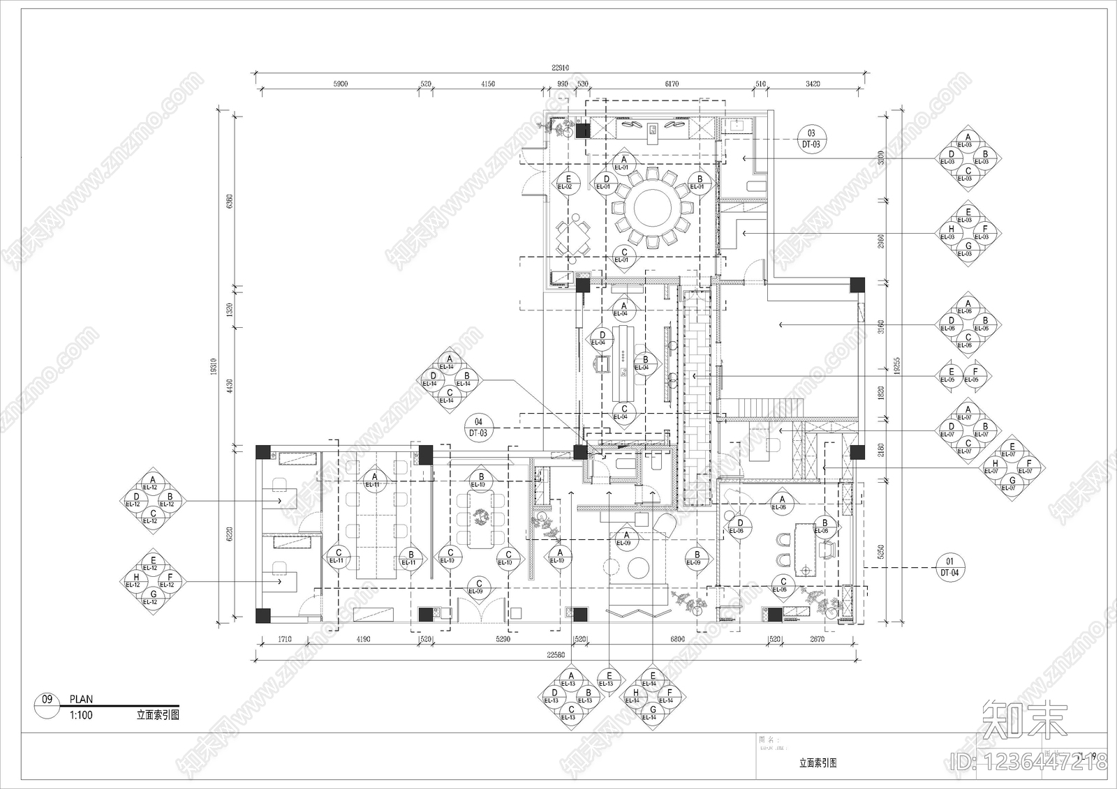 其他工装空间cad施工图下载【ID:1236447218】