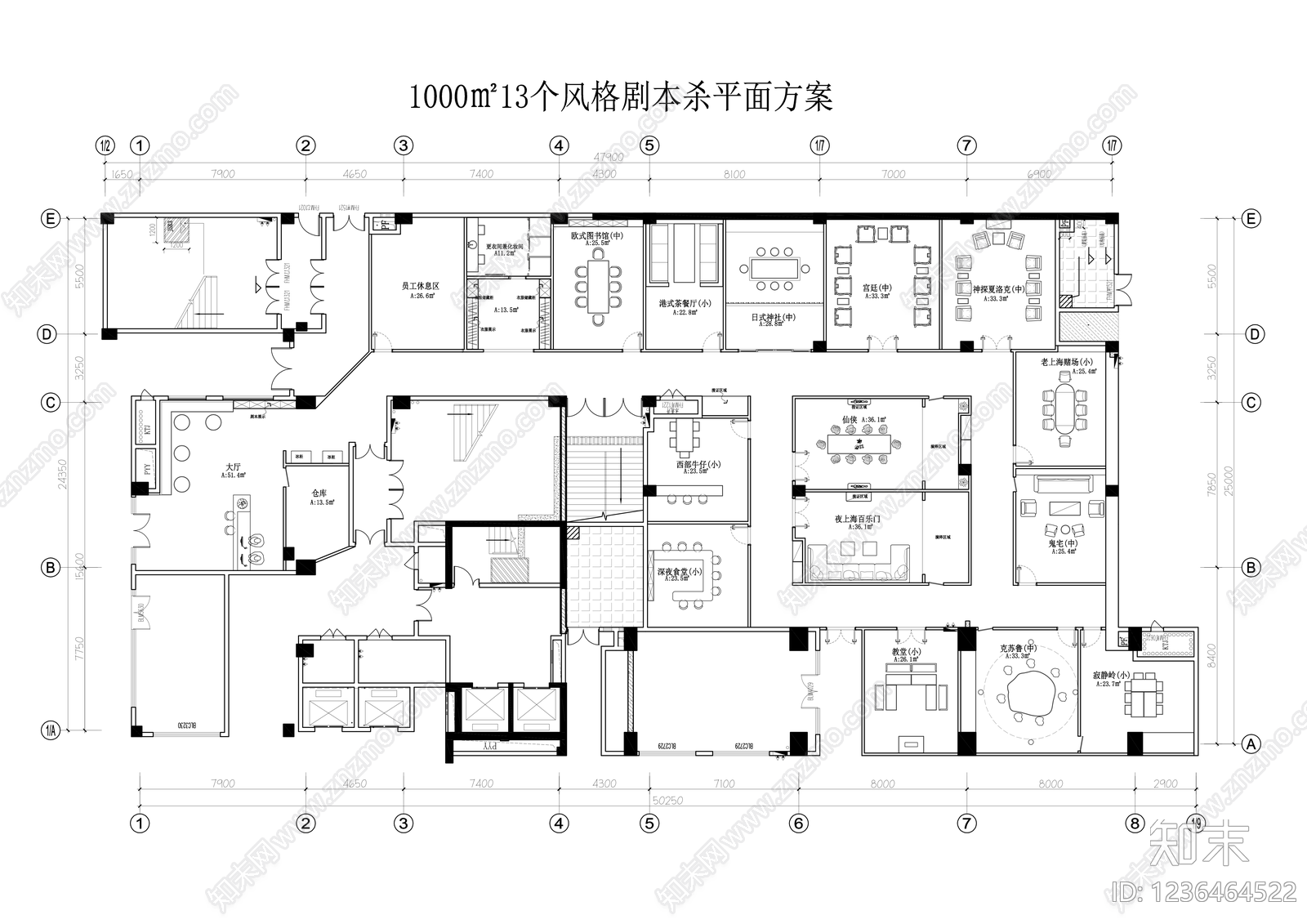 其他休闲娱乐空间cad施工图下载【ID:1236464522】